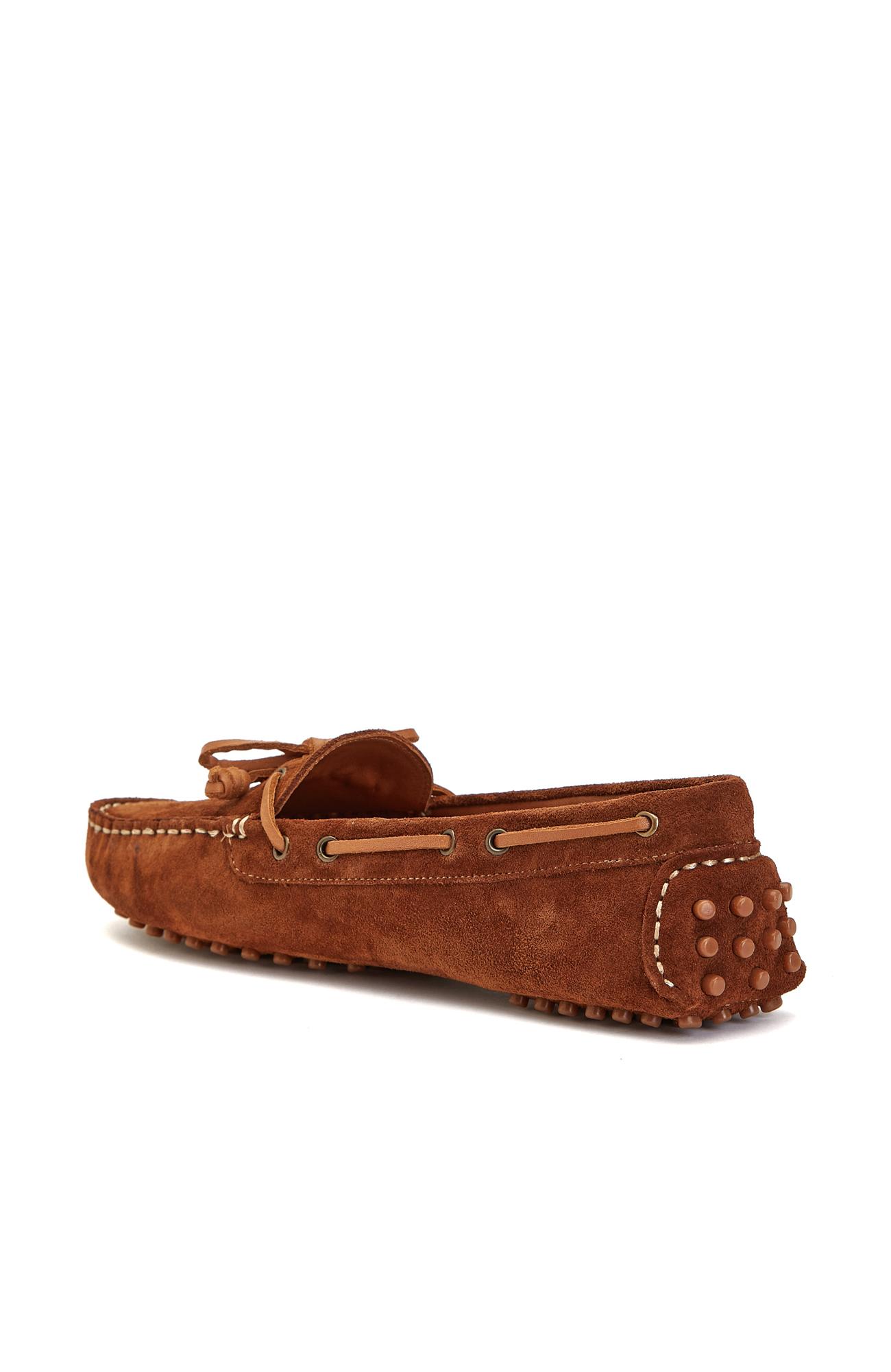 Divarese Kadın Kahverengi Süet Loafer