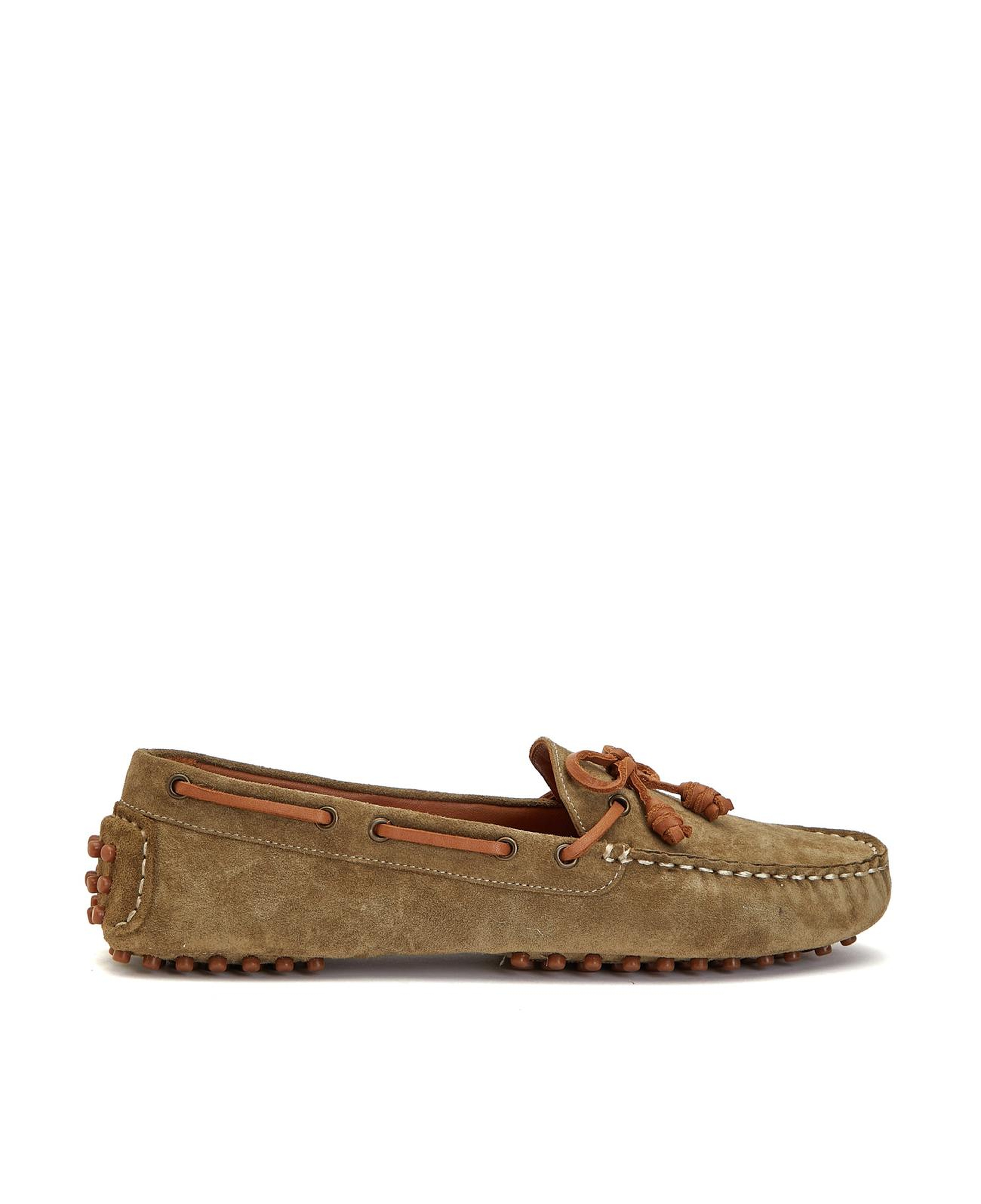 Divarese Kadın Haki Süet Loafer