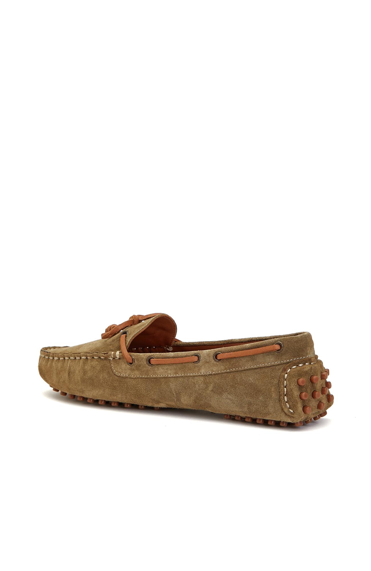 Divarese Kadın Haki Süet Loafer