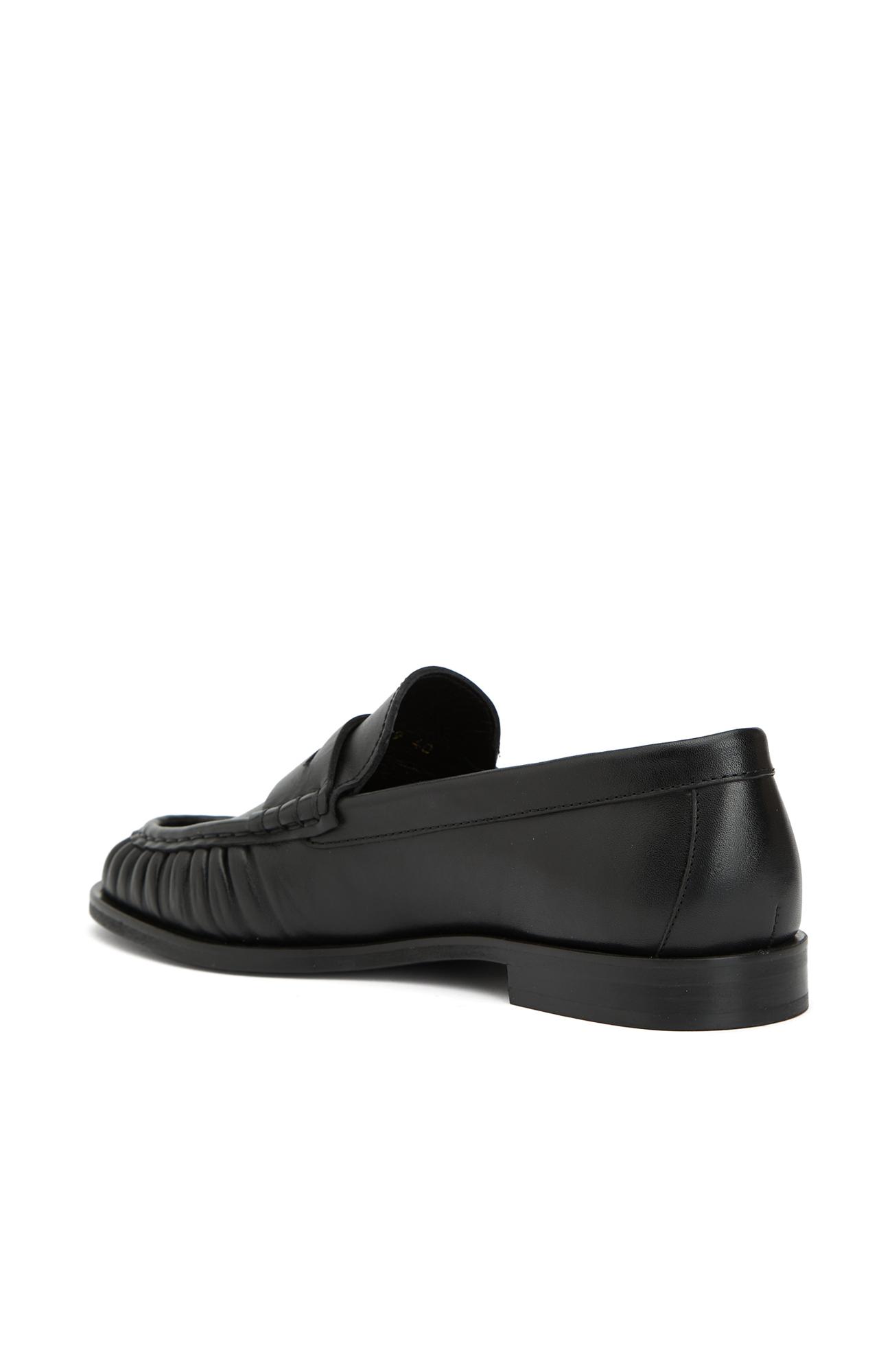 Divarese Kadın Siyah Deri Loafer