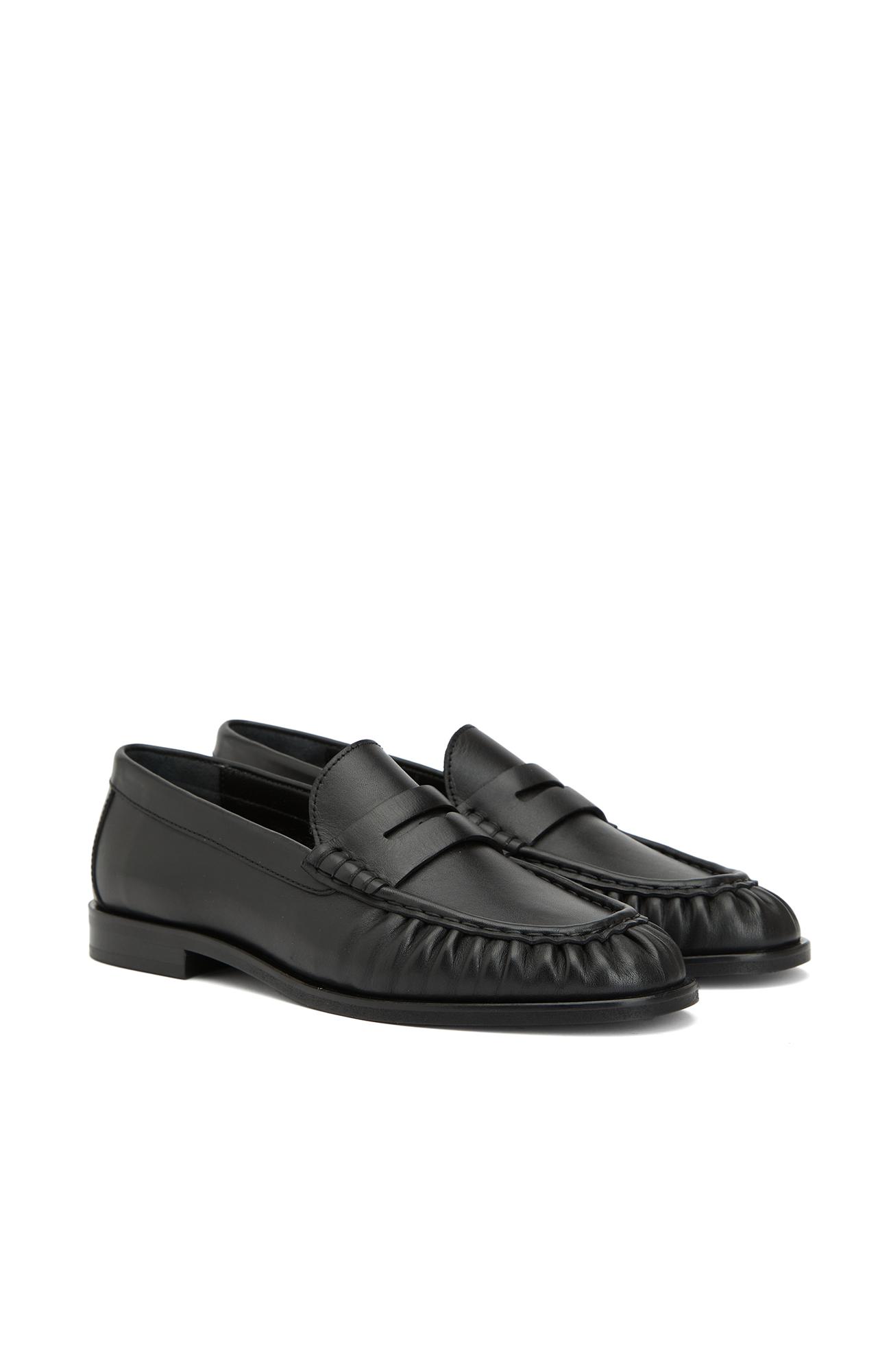 Divarese Kadın Siyah Deri Loafer