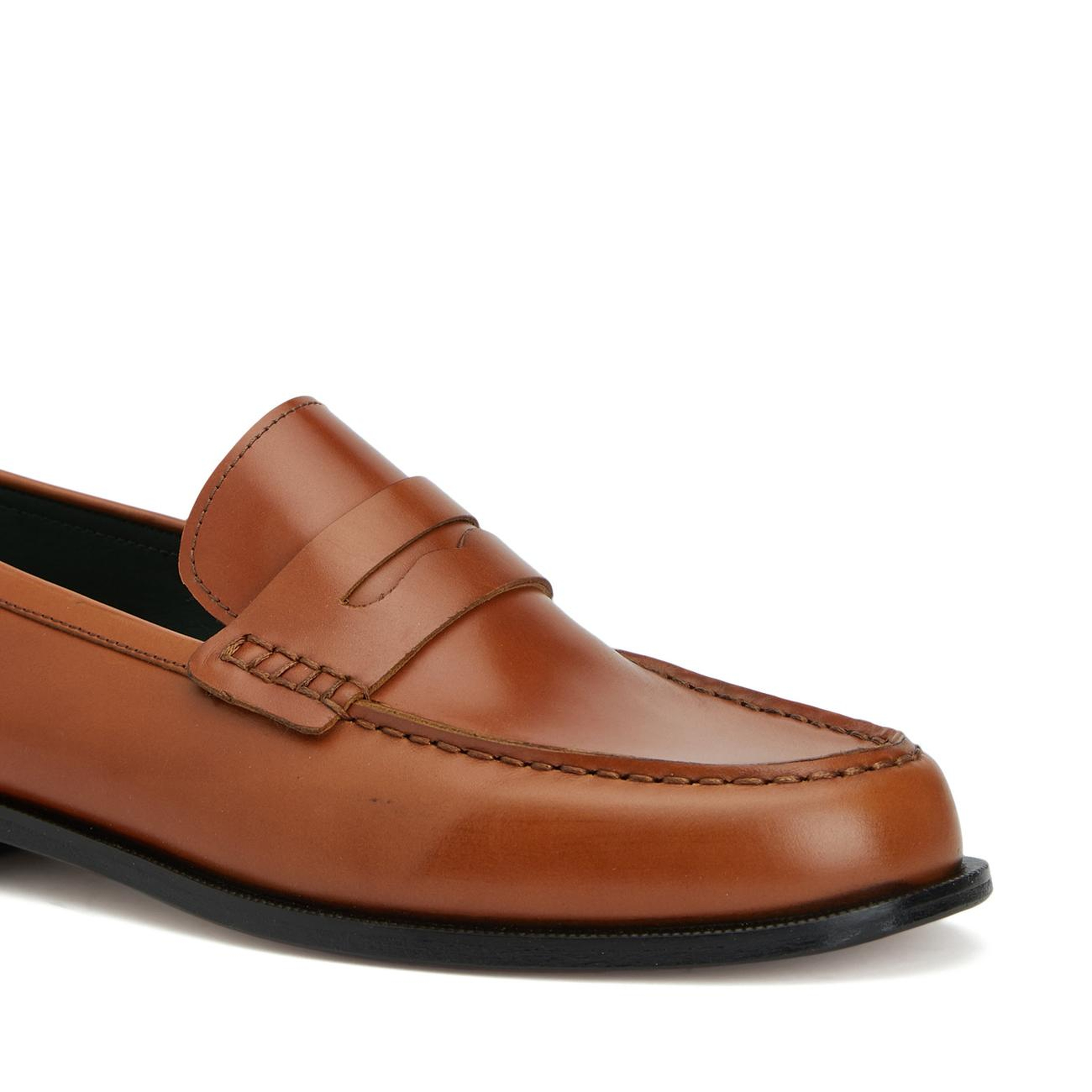 George Hogg Kadın Taba Deri Loafer