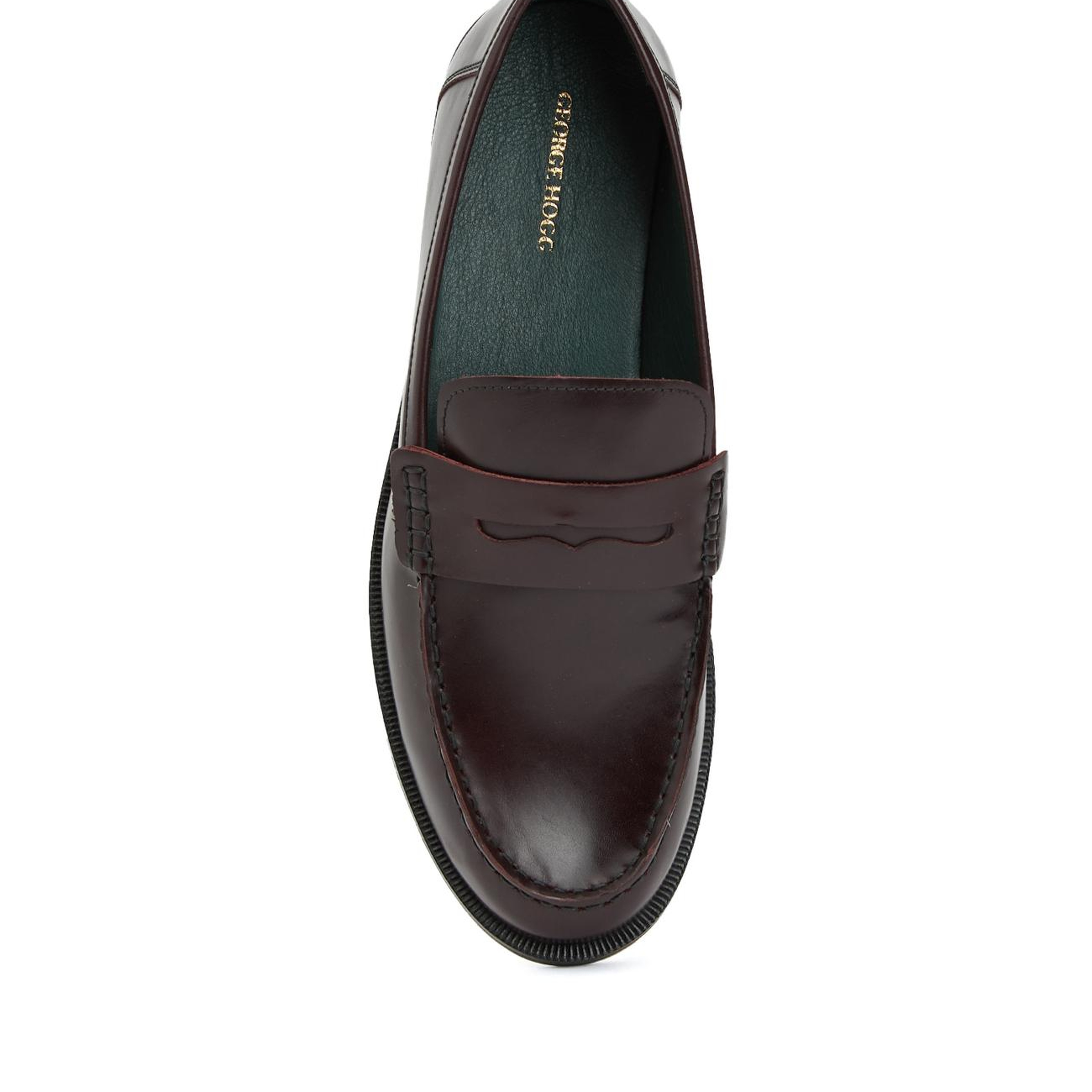 George Hogg Kadın Bordo Deri Loafer