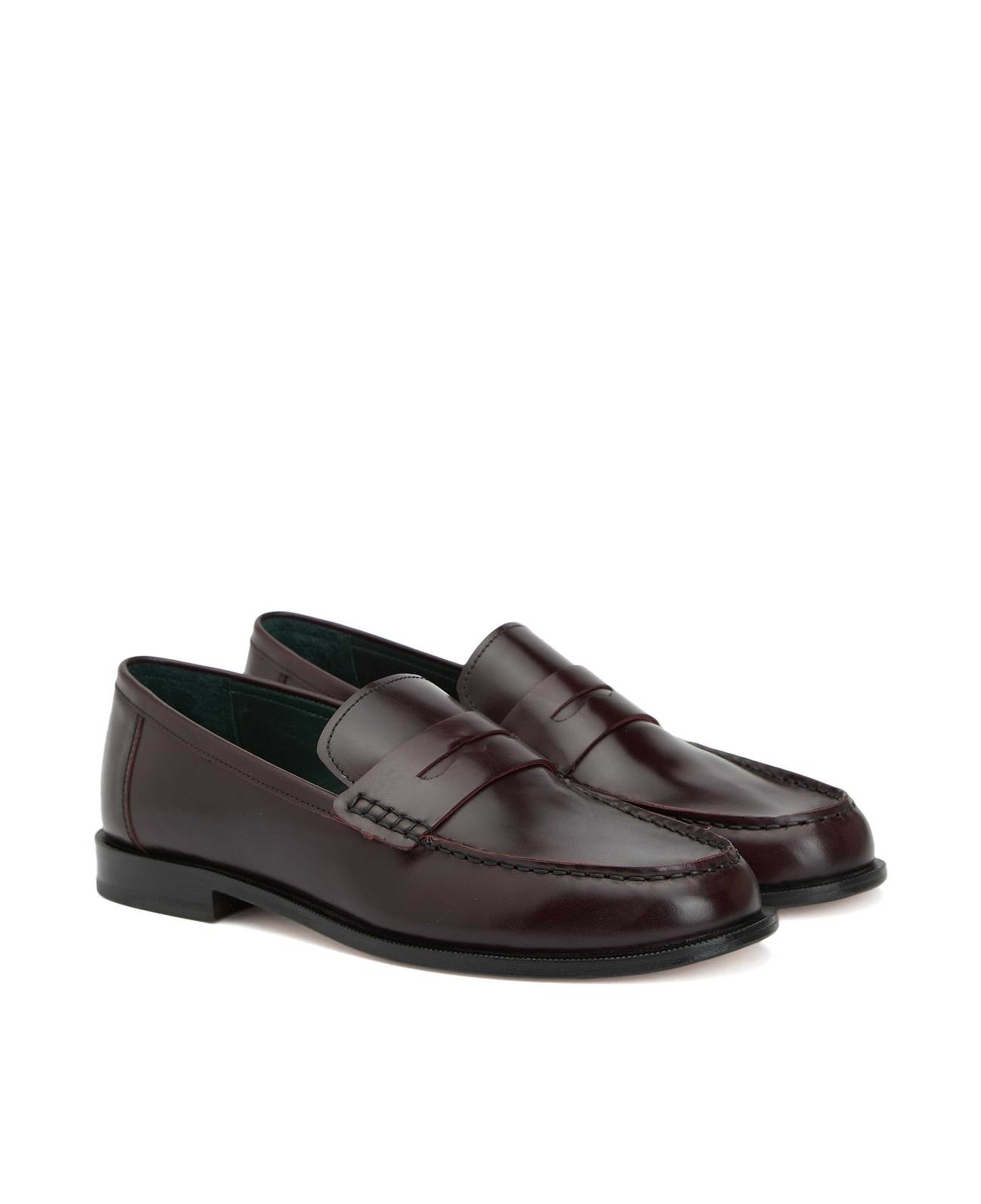 George Hogg Kadın Bordo Deri Loafer