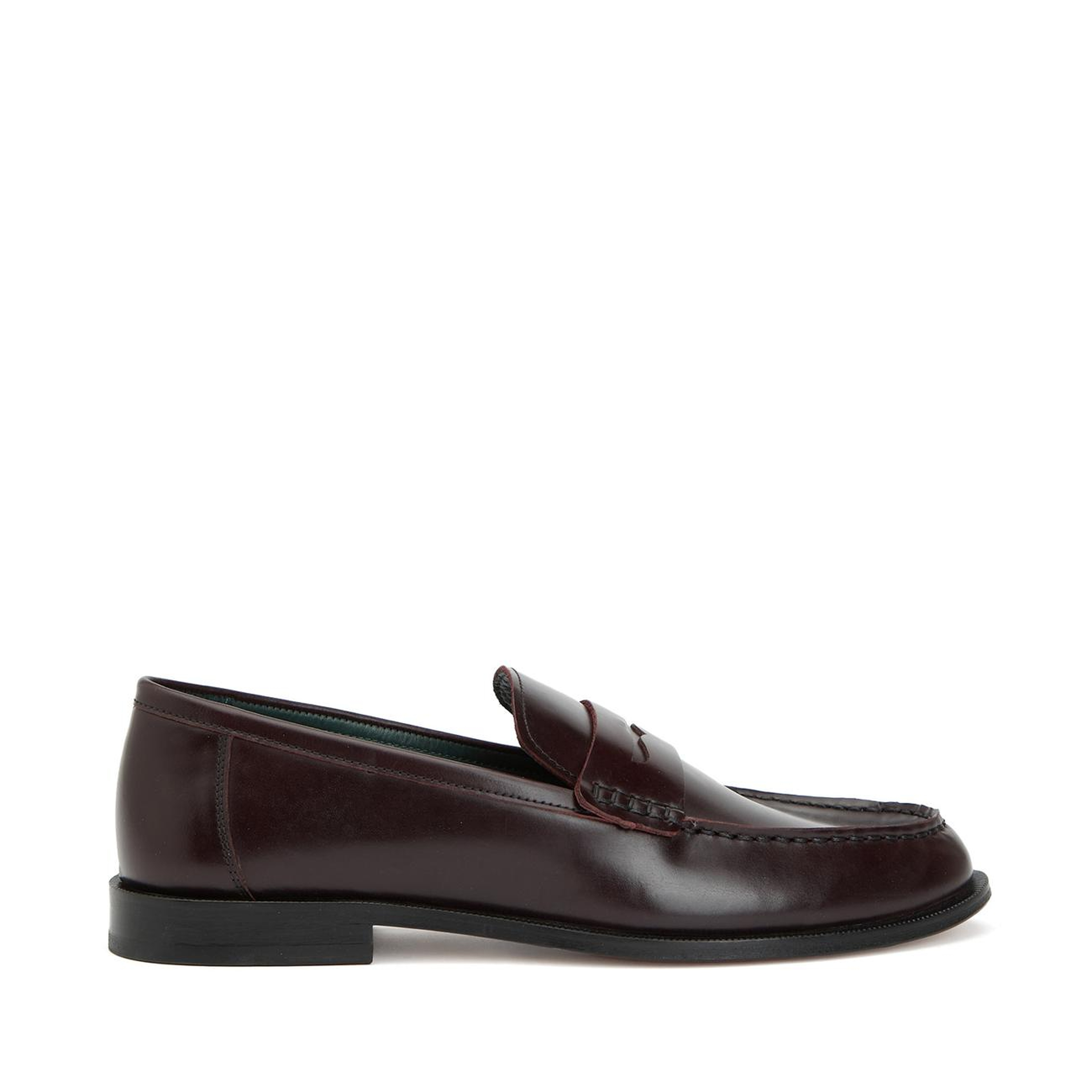 George Hogg Kadın Bordo Deri Loafer