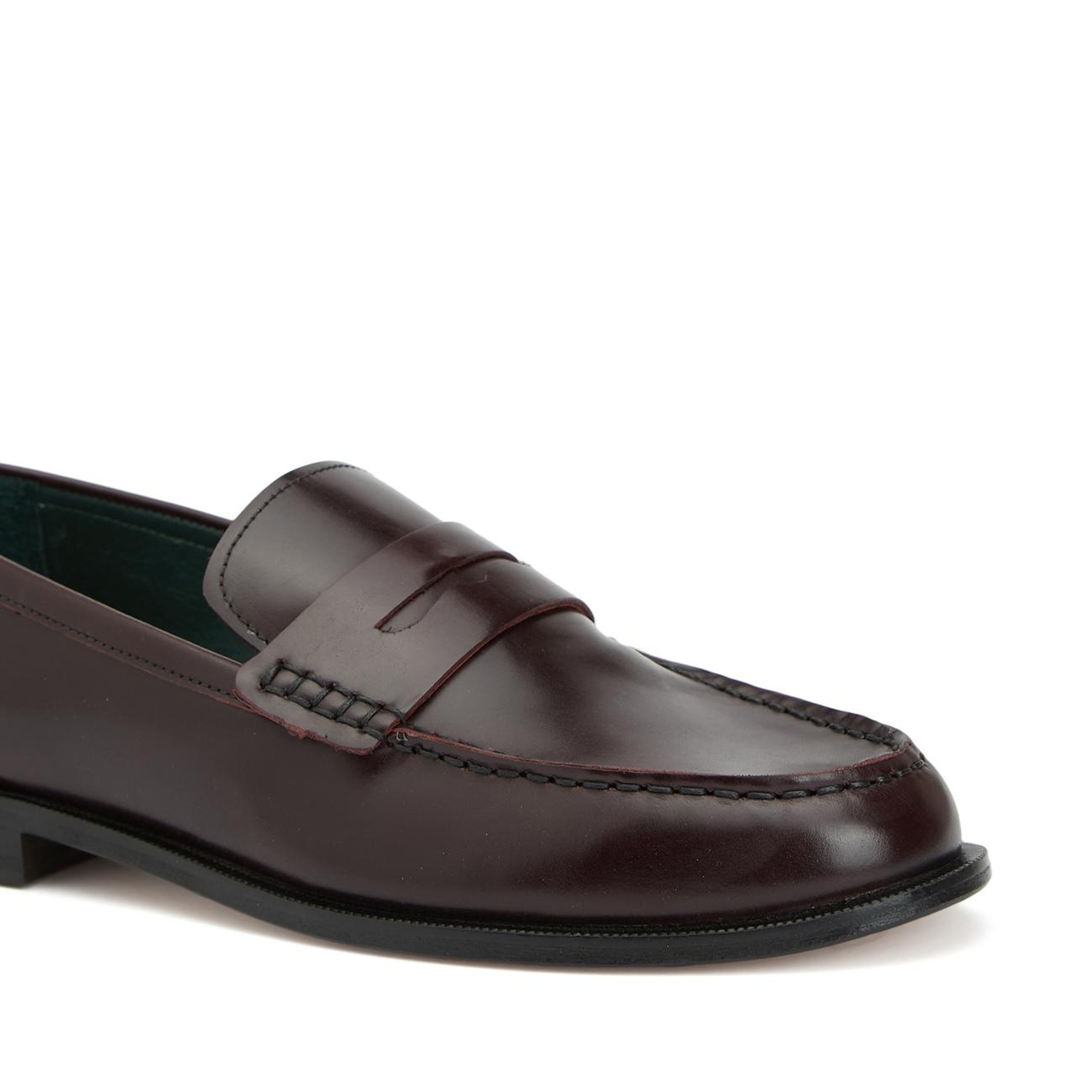 George Hogg Kadın Bordo Deri Loafer