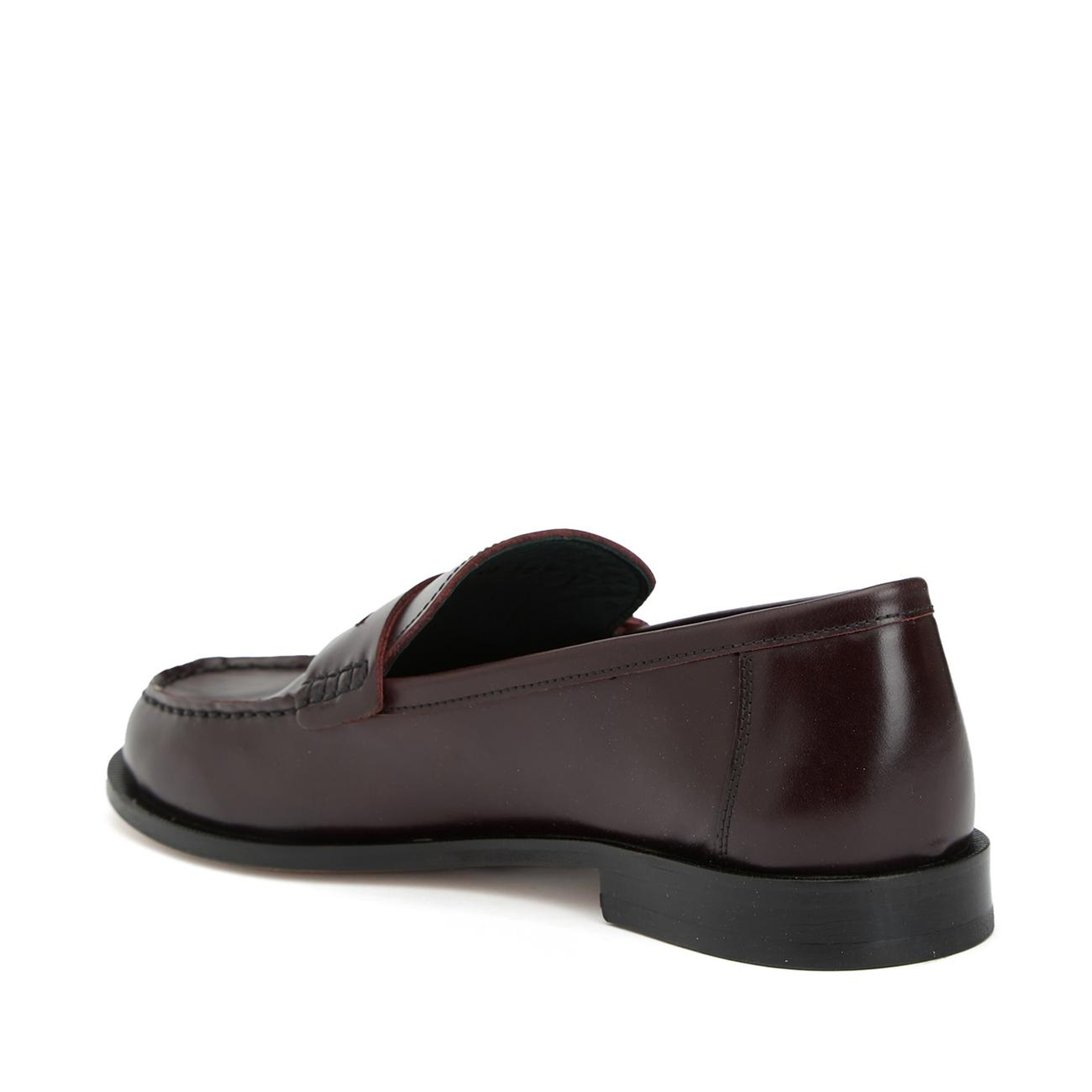 George Hogg Kadın Bordo Deri Loafer