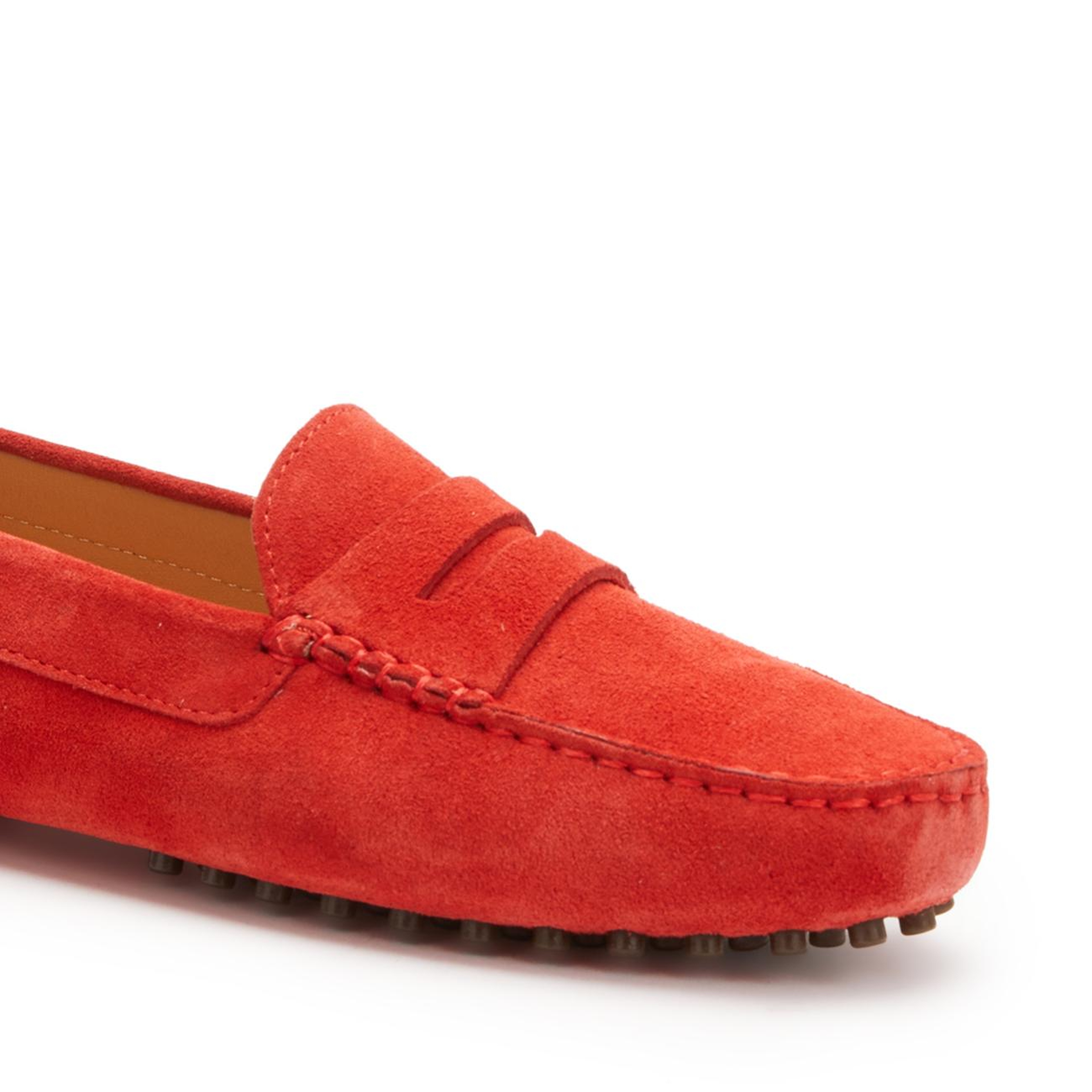George Hogg Kadın Kırmızı Günlük Rahat Süet Loafer
