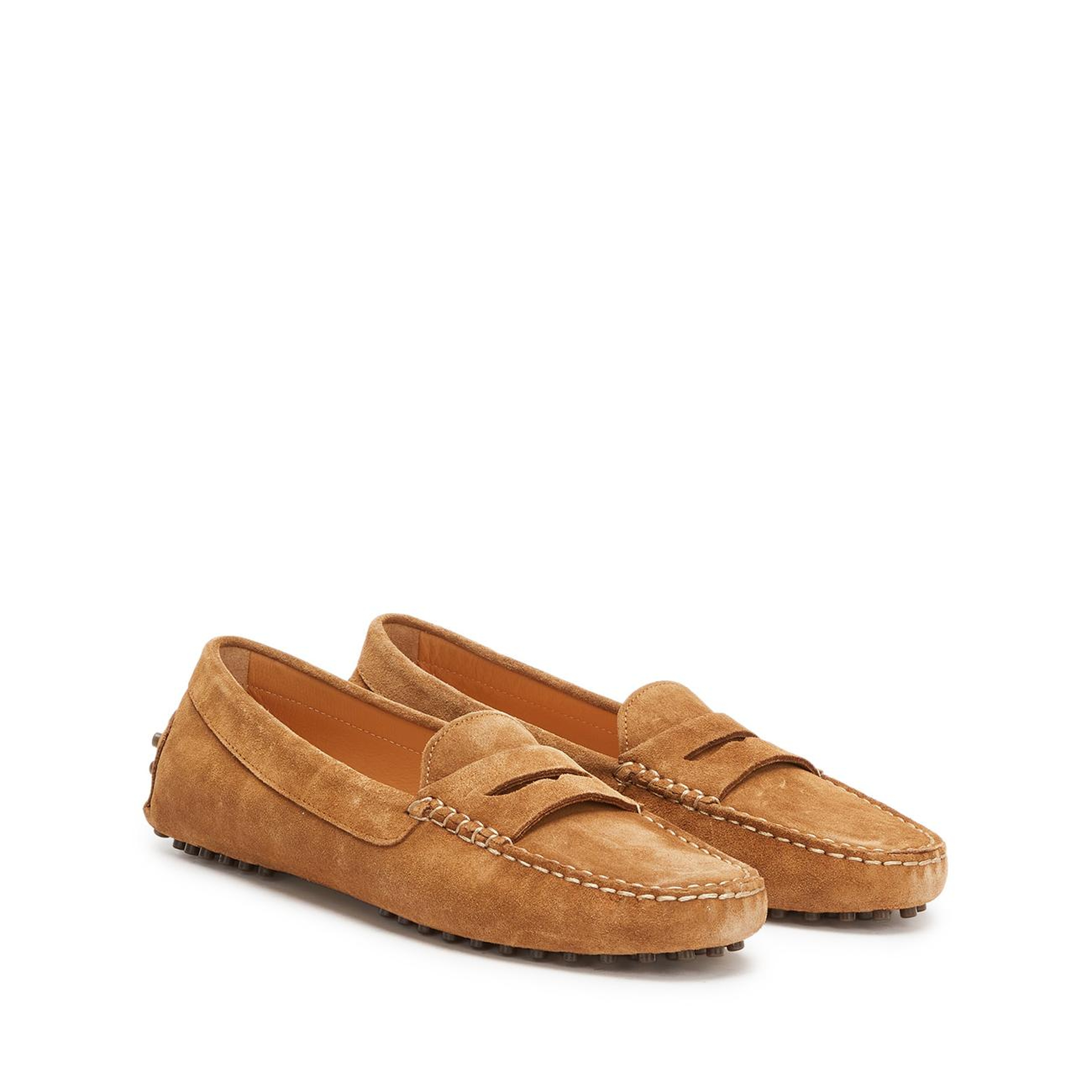 George Hogg Kadın Camel Günlük Rahat Süet Loafer