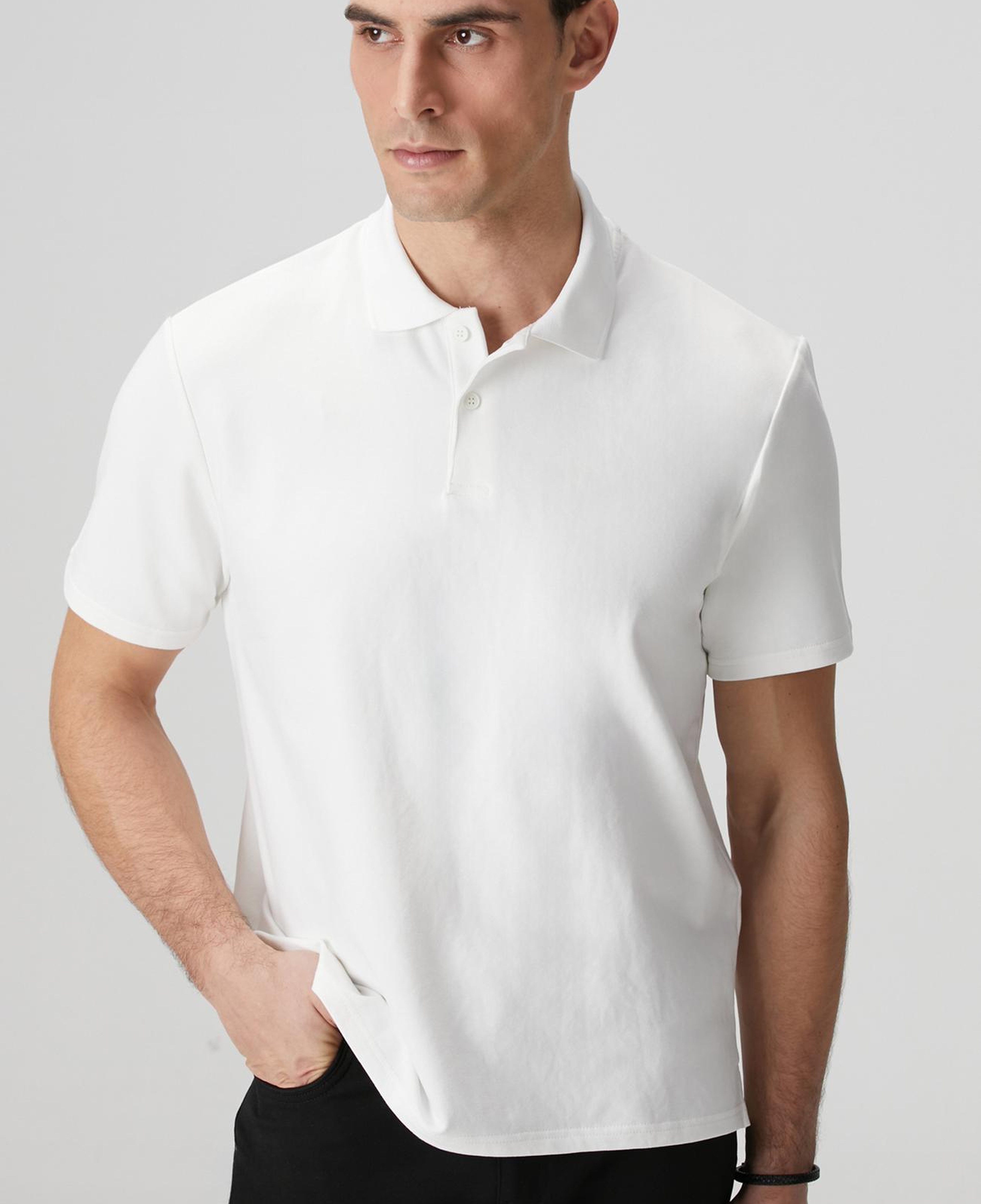 Network Erkek N-Tech Kırık Beyaz T-Shirt