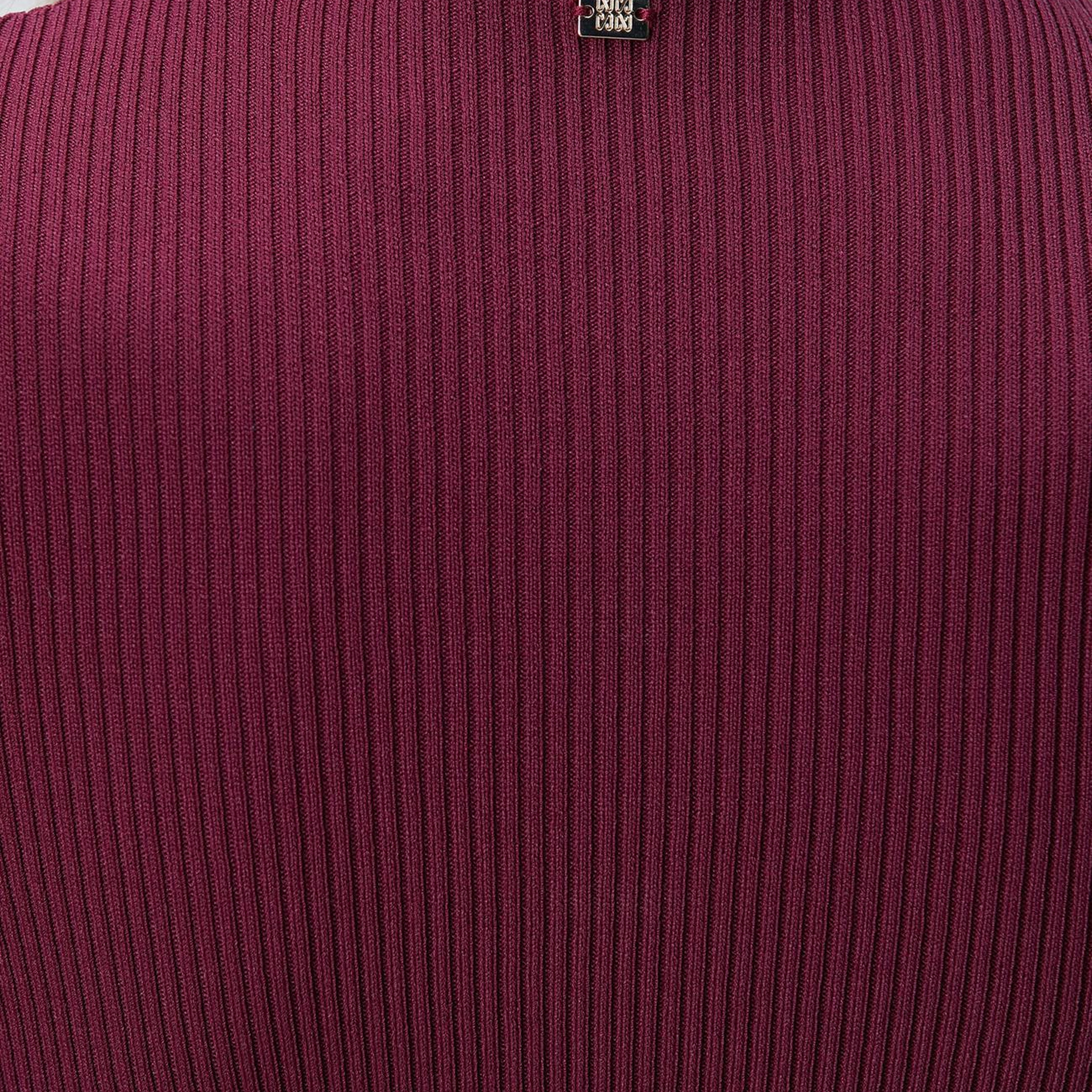Network Kadın Bordo İnce Ribana Örgü Rayon Basic Kazak