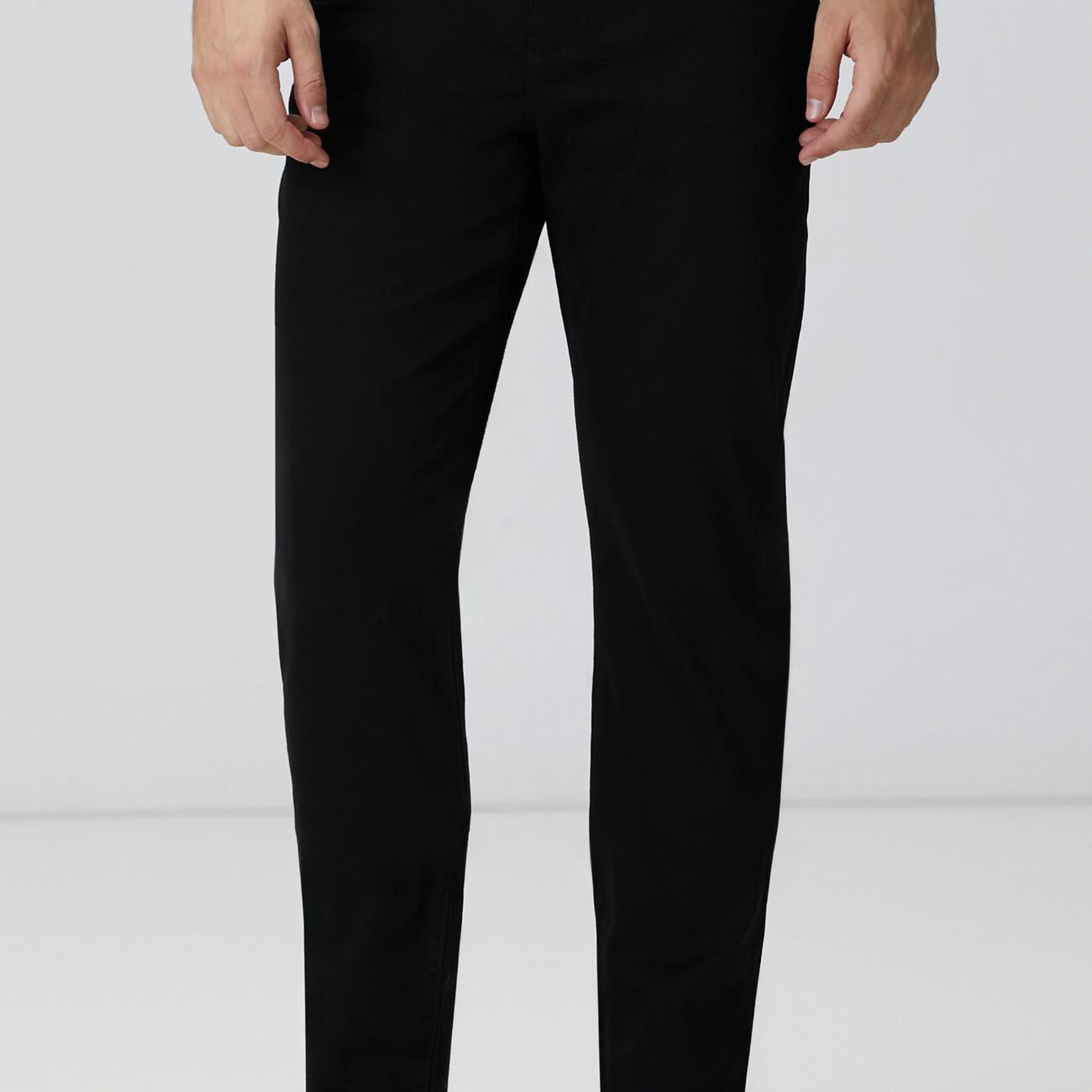 Network Erkek Siyah Casual Pantolon