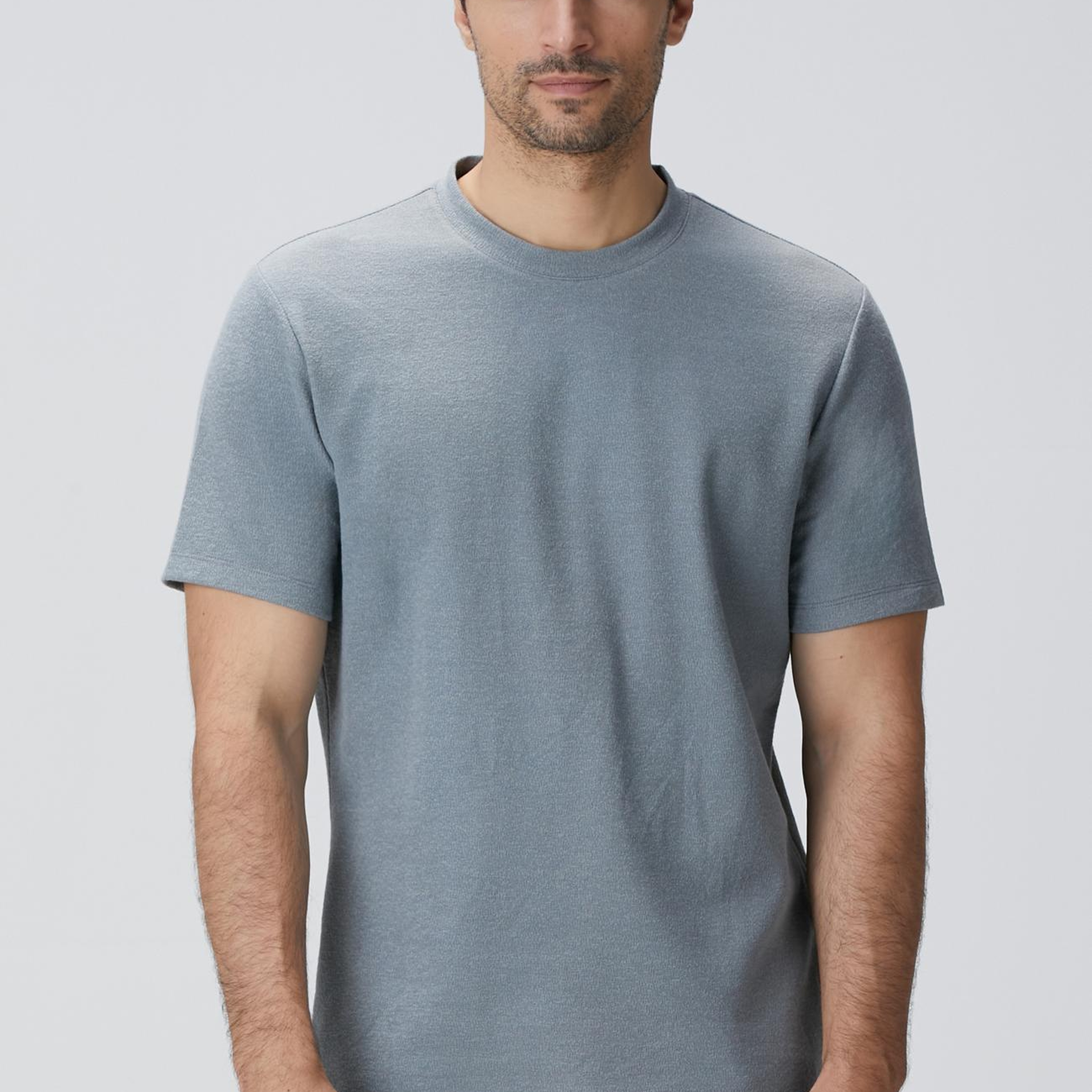 Network Erkek Mint Nane Bisiklet Yaka Jakarlı T-Shirt