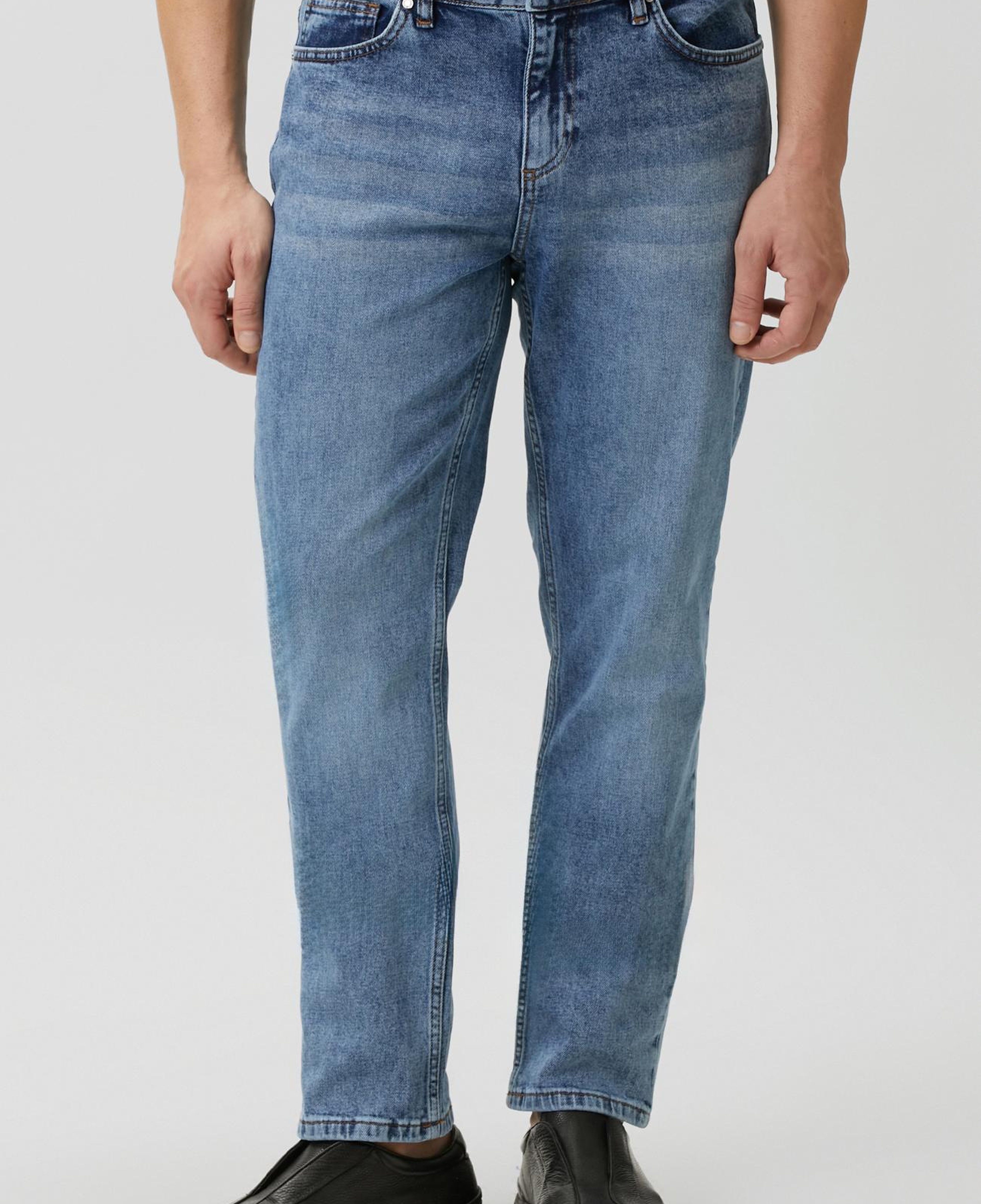 Network Erkek Açık Mavi Denim Pantolon