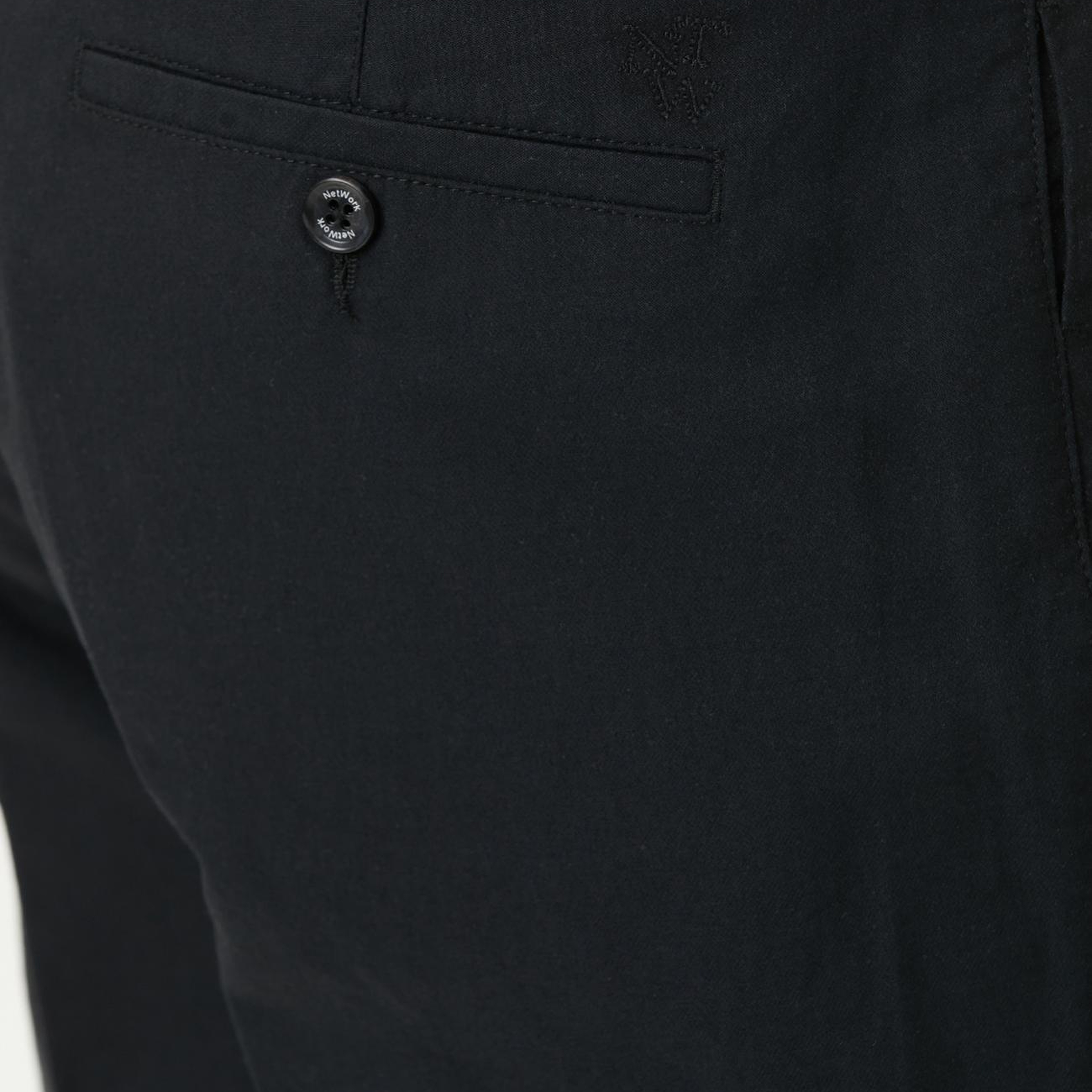 Network Erkek Siyah Casual Pantolon