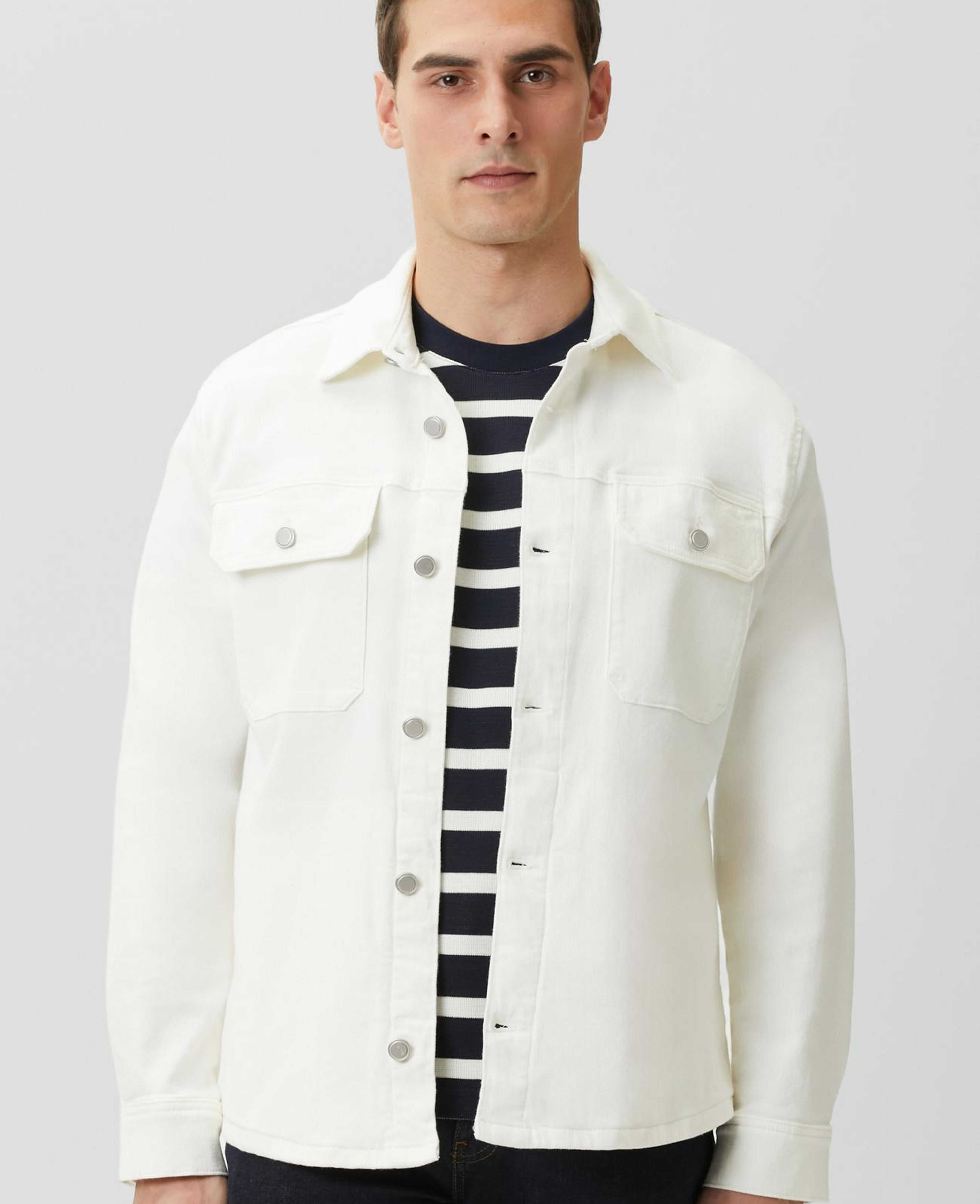 Network Erkek Ekru Denim Gömlek