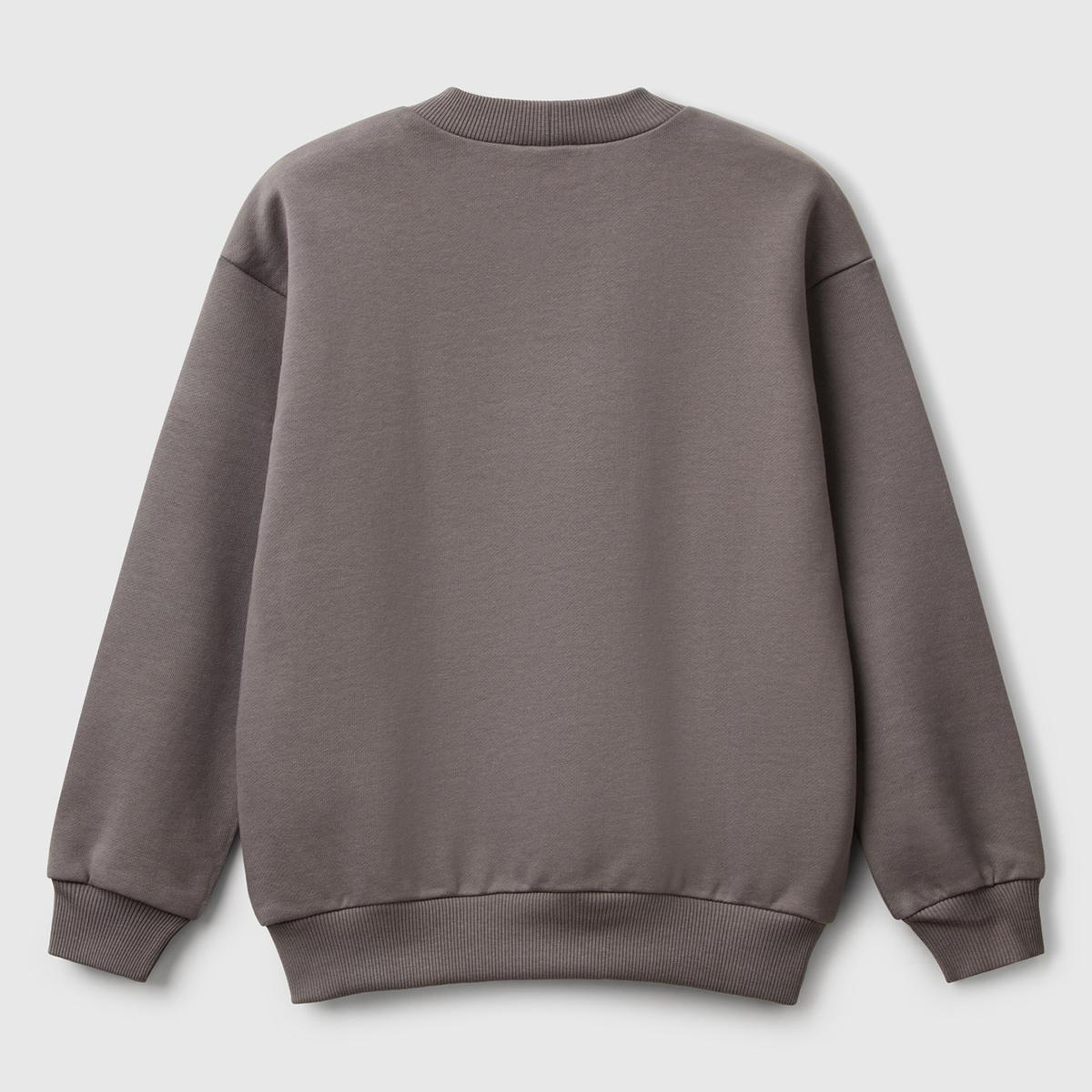 Erkek Çocuk Antrasit Rolling Stones Baskılı Etiket Logolu Bisiklet Yaka Sweatshirt
