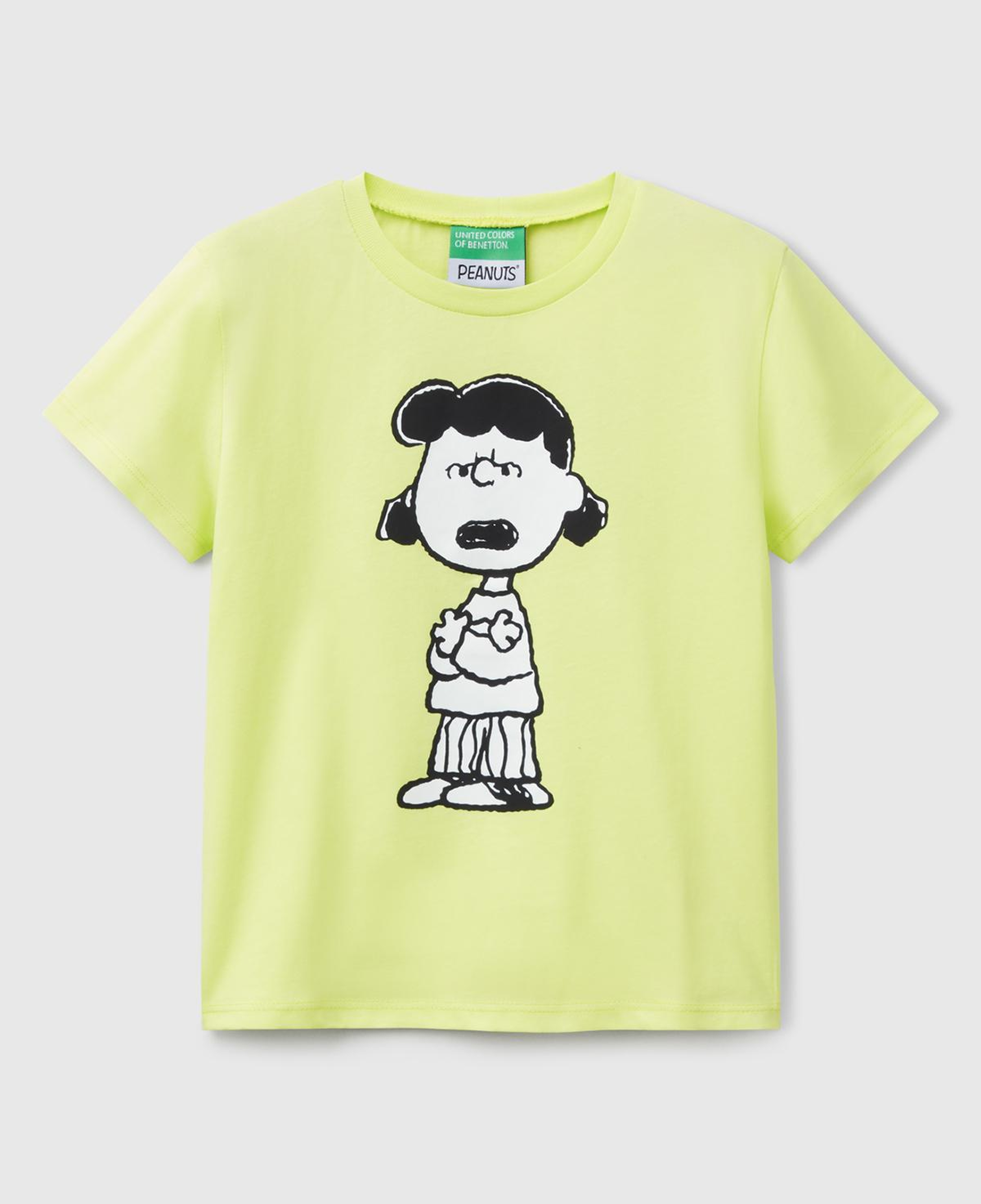 Kız Çocuk Sarı Peanuts Baskılı T-Shirt