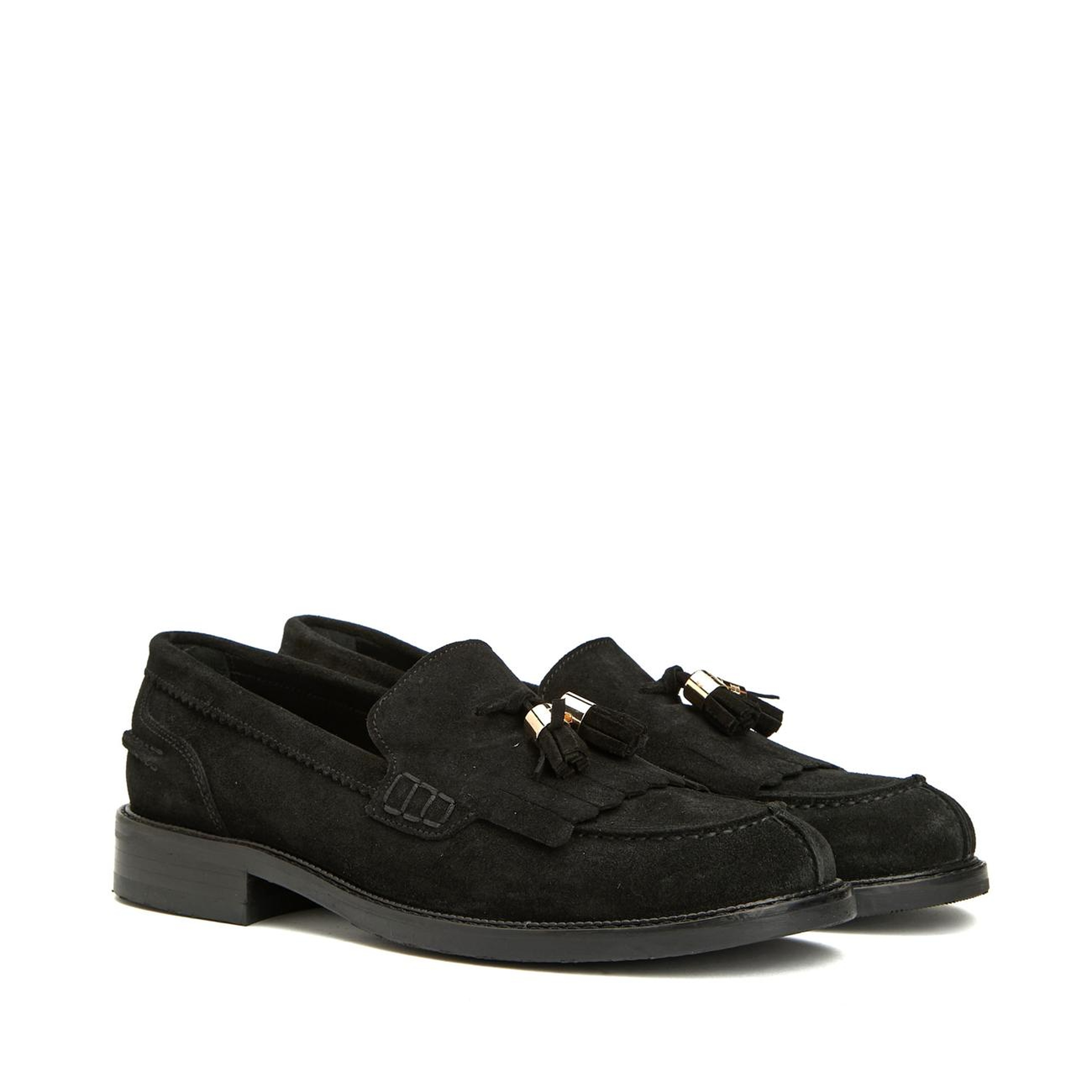 George Hogg Icons Kadın Siyah Süet Loafer