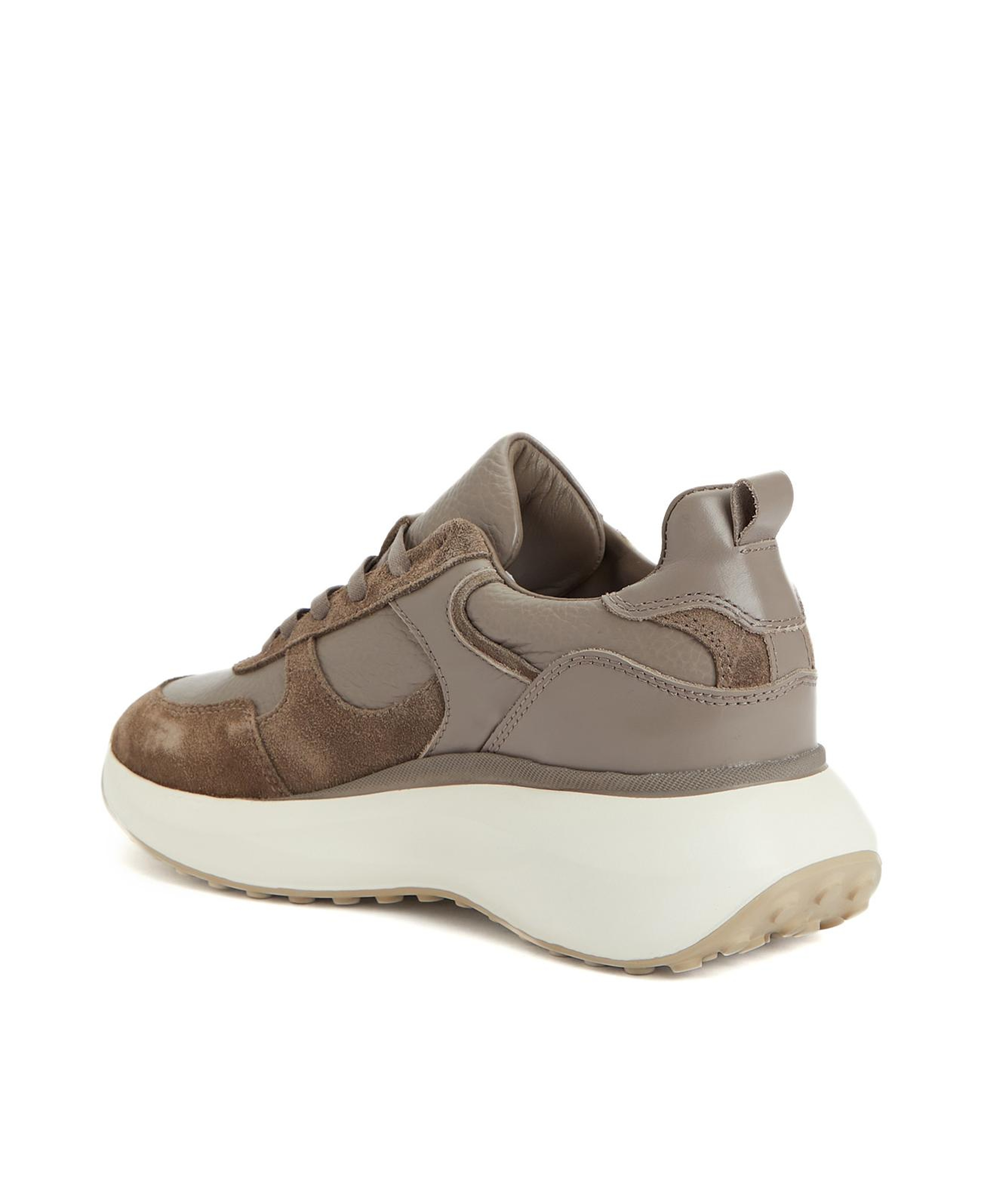 Divarese Kadın Vizon Deri Sneaker