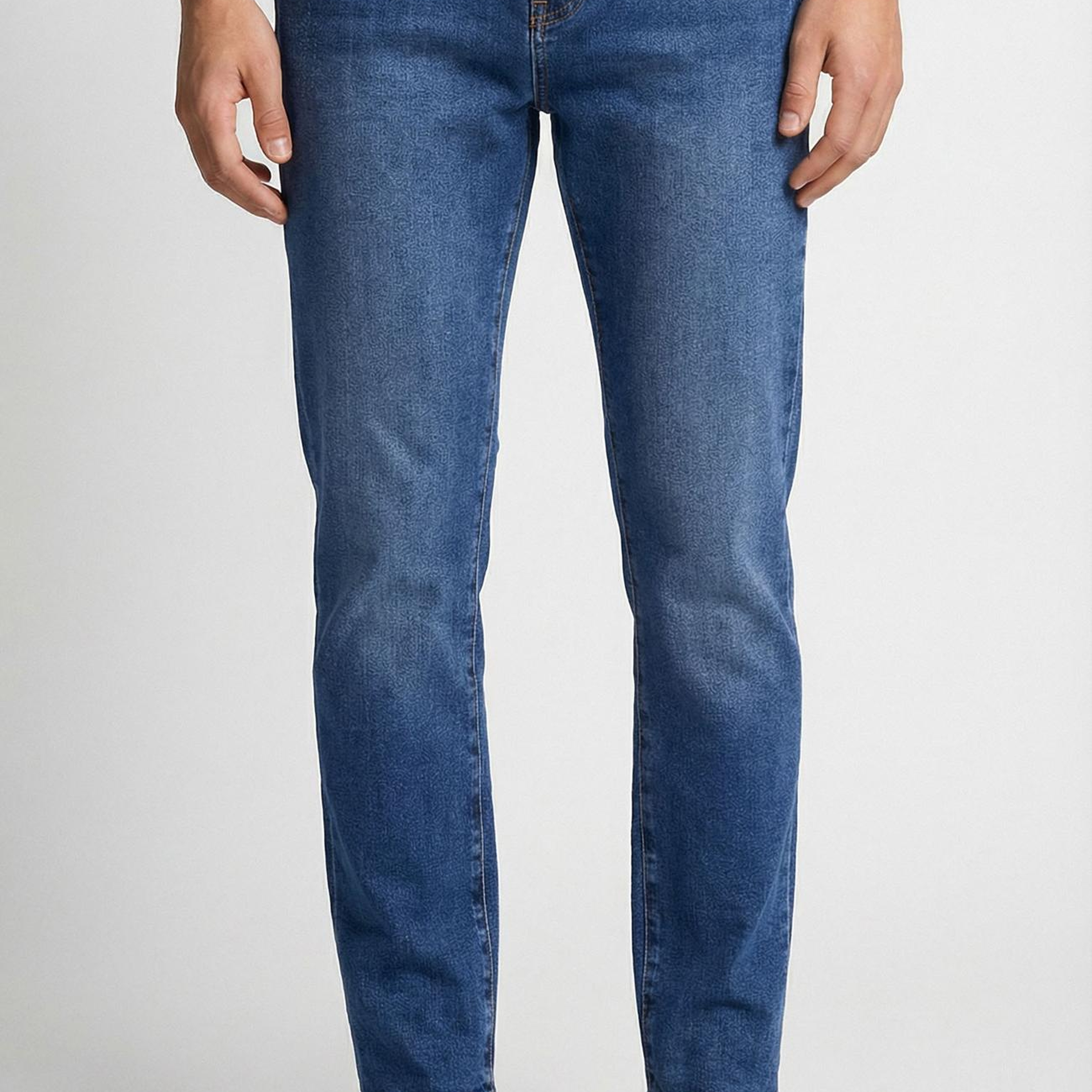 Network Erkek Mavi Denim Pantolon