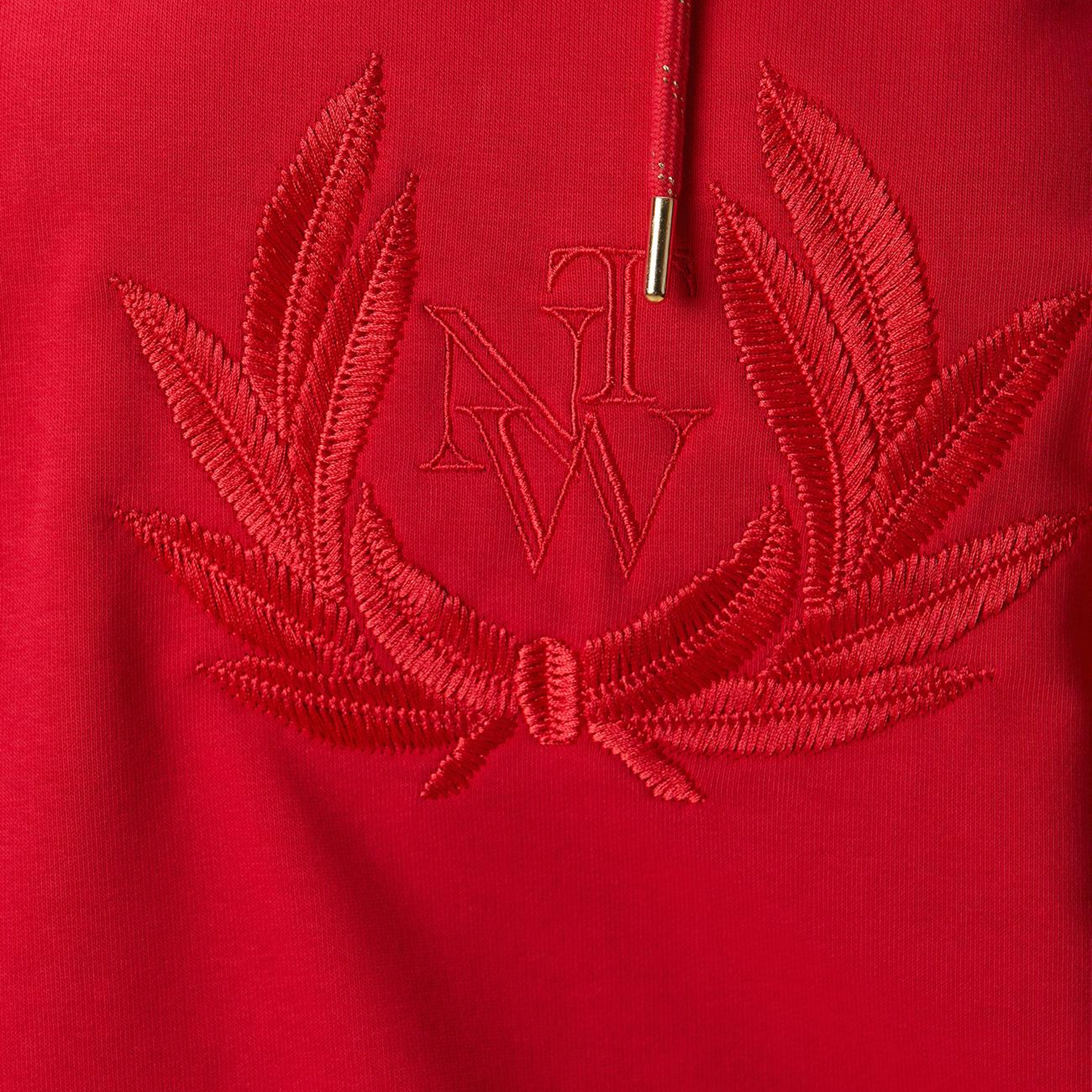 Network Kadın Kırmızı Nakış Detaylı Sweatshirt