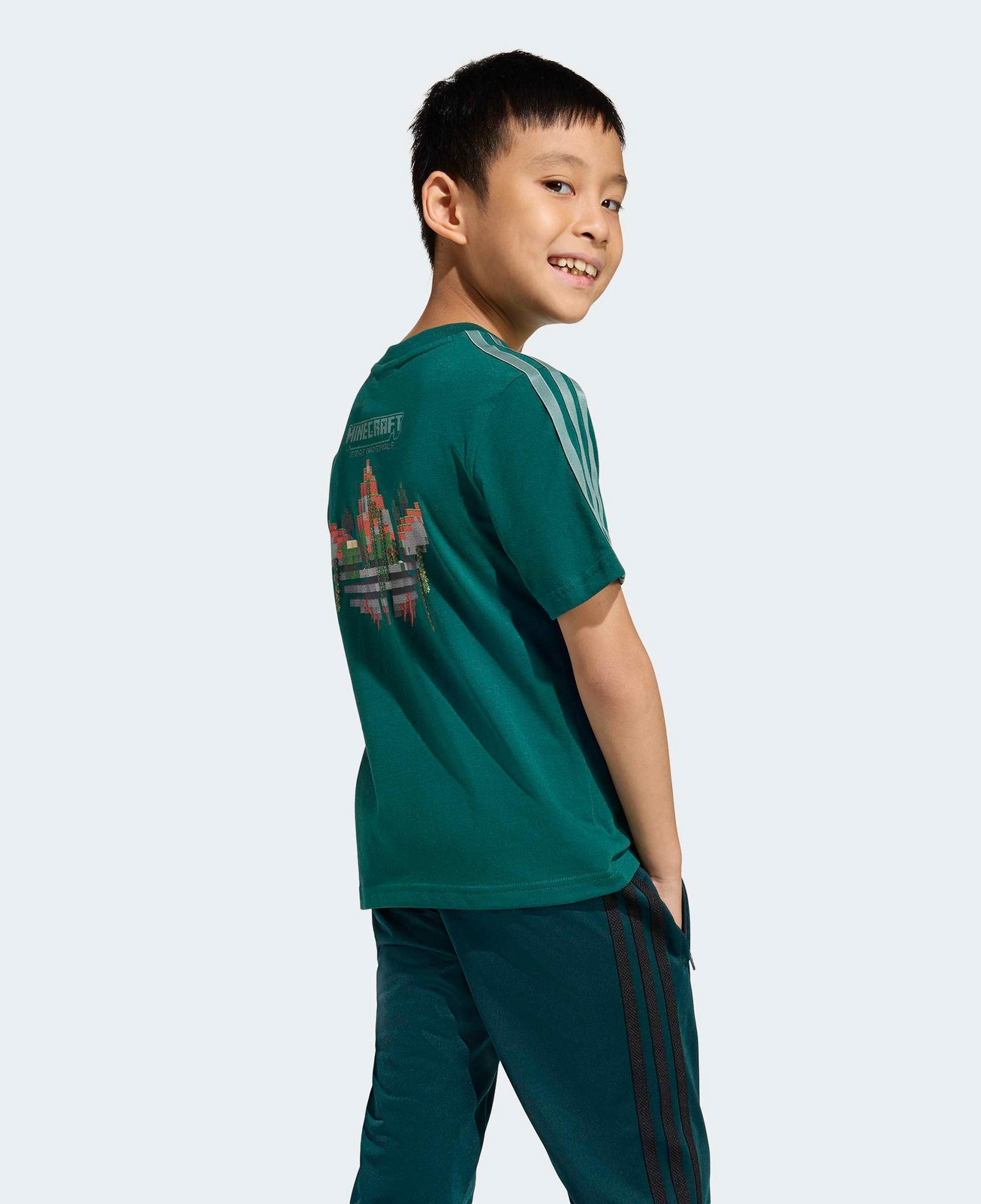 adidas Minecraft Çocuk Yeşil T-Shirt
