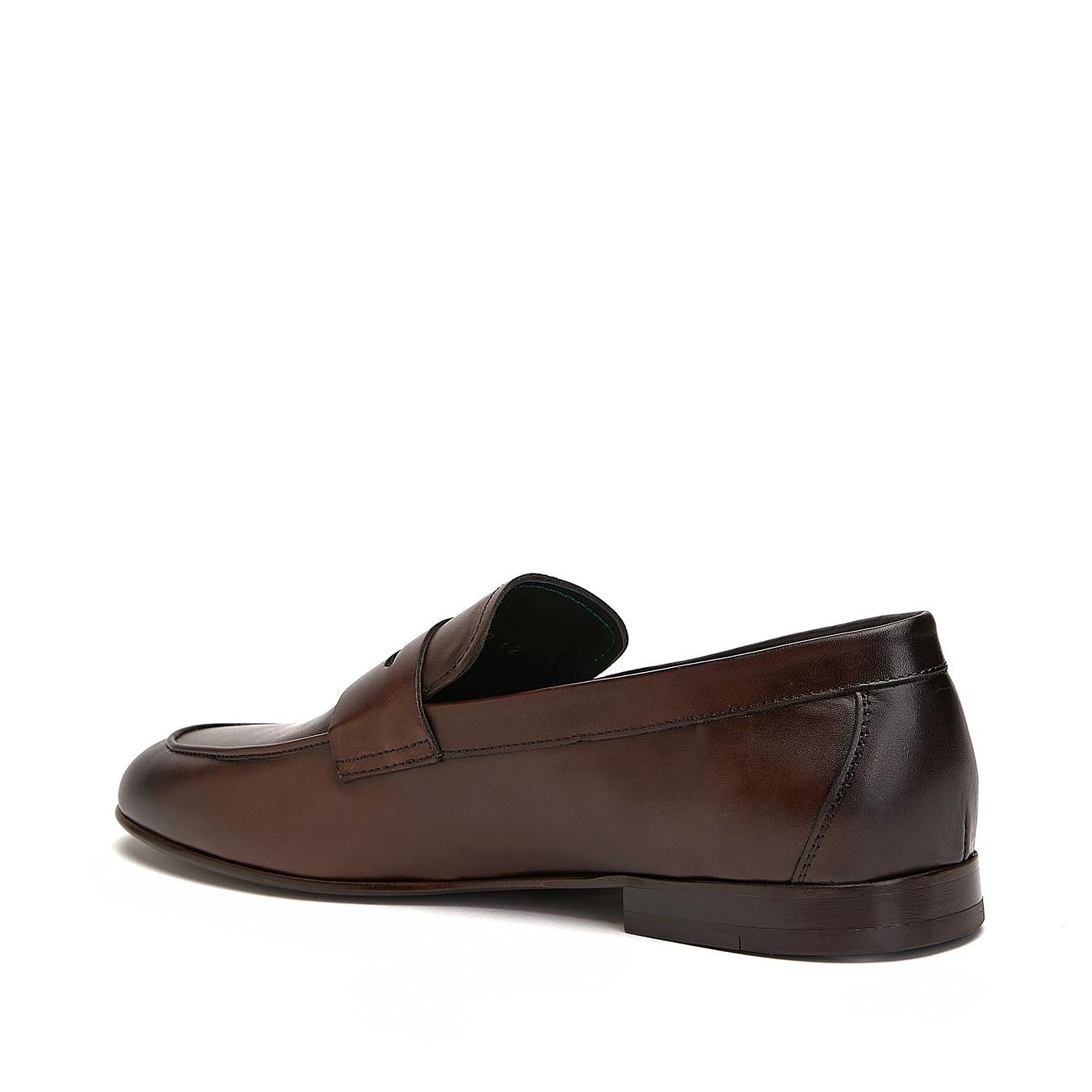 Gh For Nw Erkek Kahverengi Klasik Deri Loafer