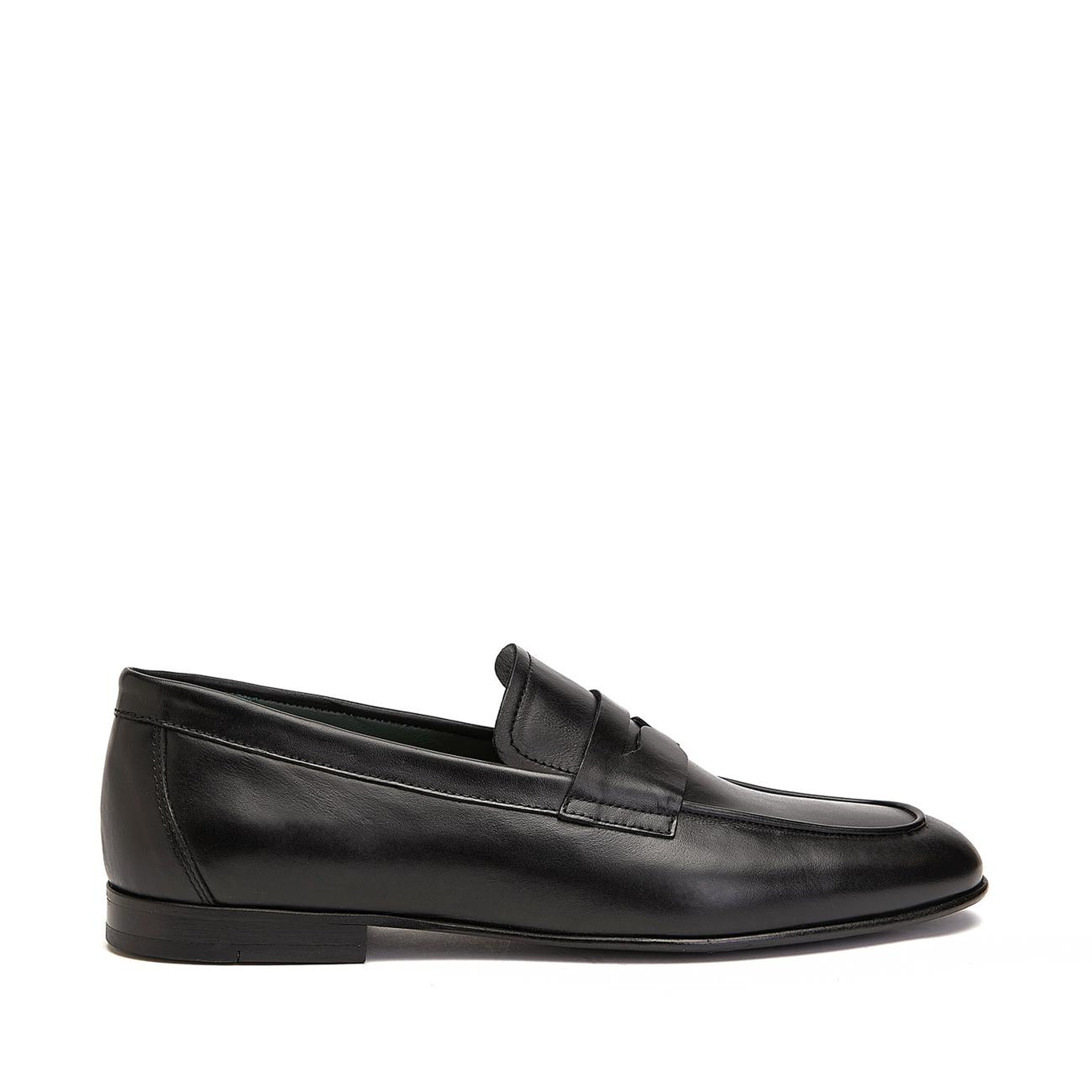 Gh For Nw Erkek Siyah Deri Klasik Loafer