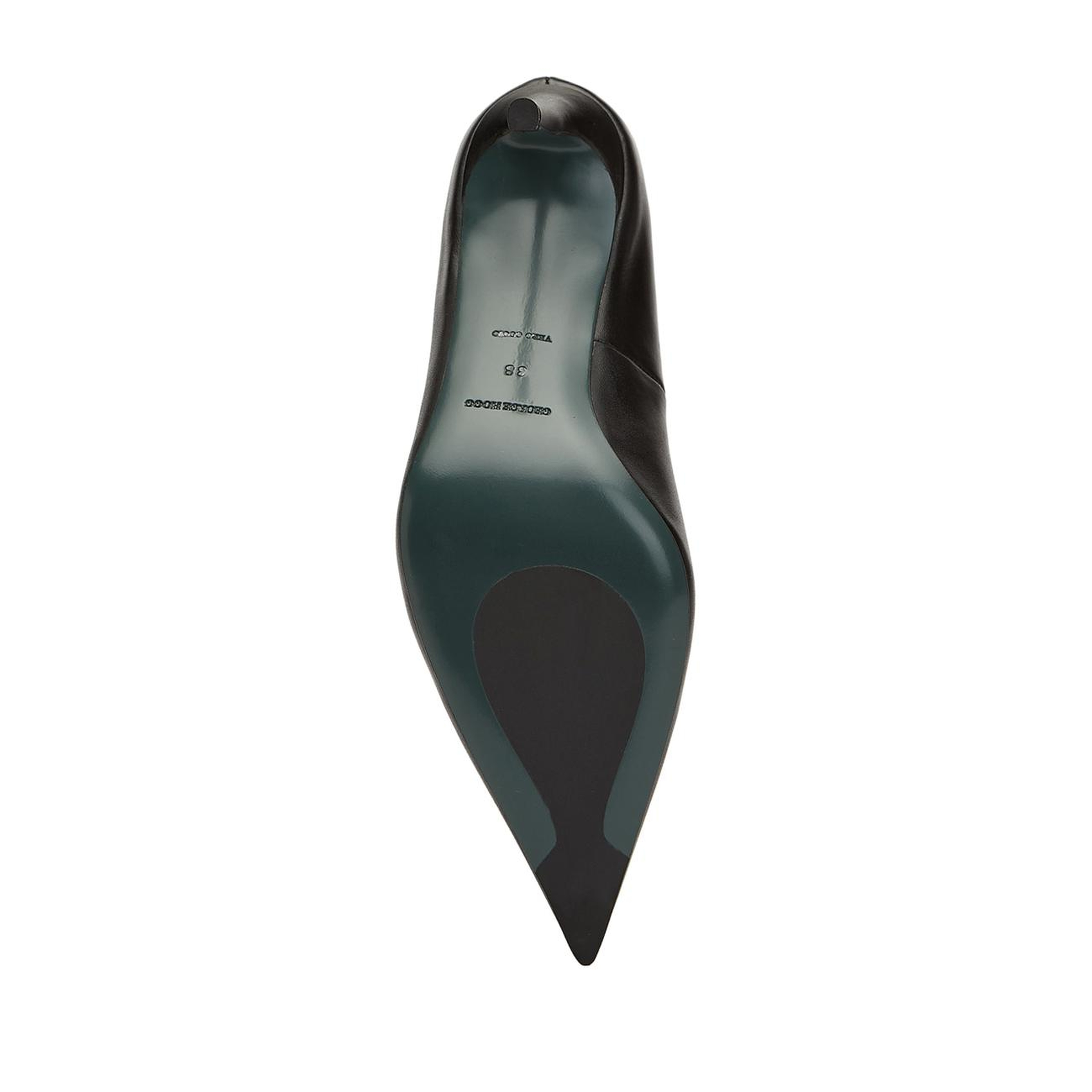 George Hogg Kadın Siyah Deri Stiletto