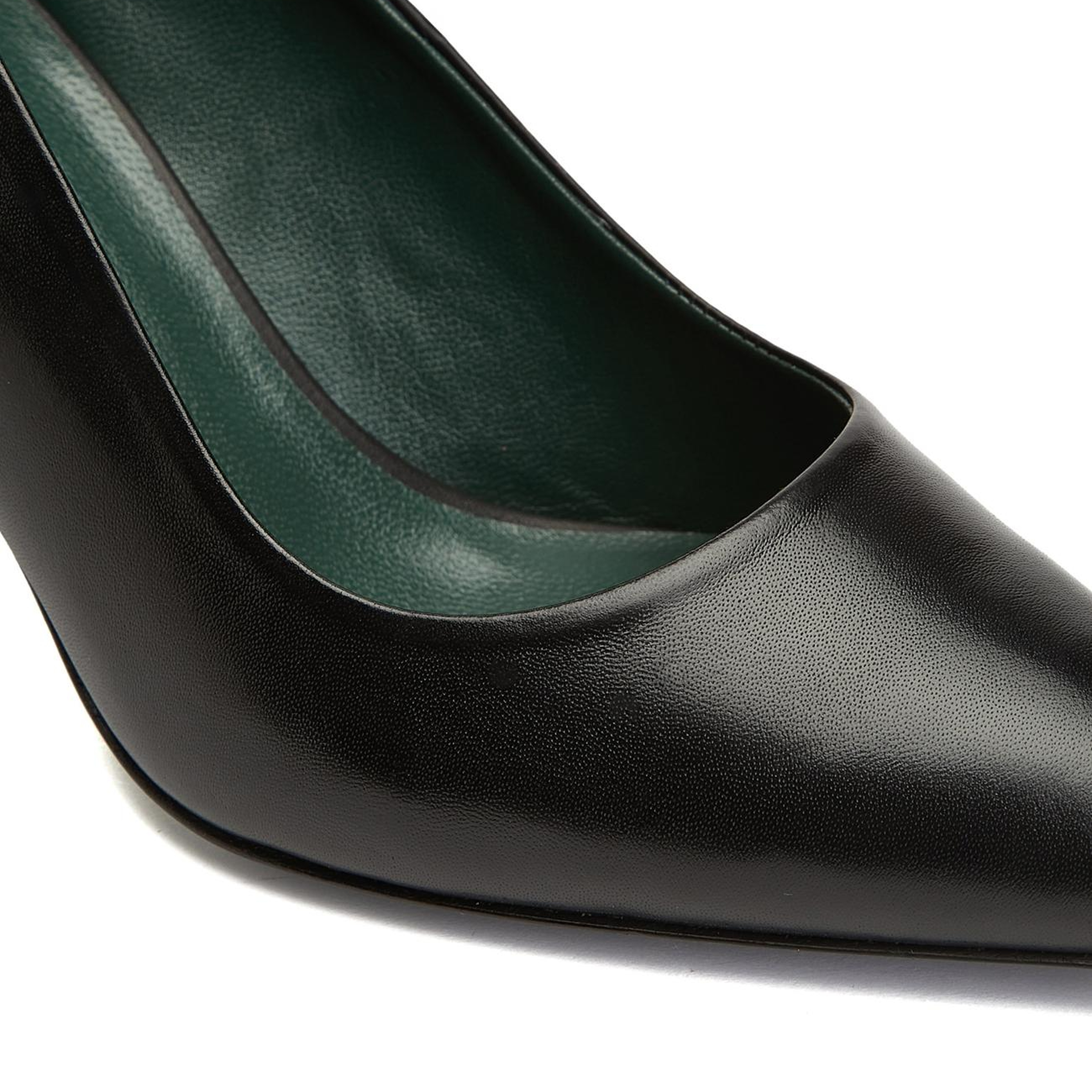 George Hogg Kadın Siyah Deri Stiletto