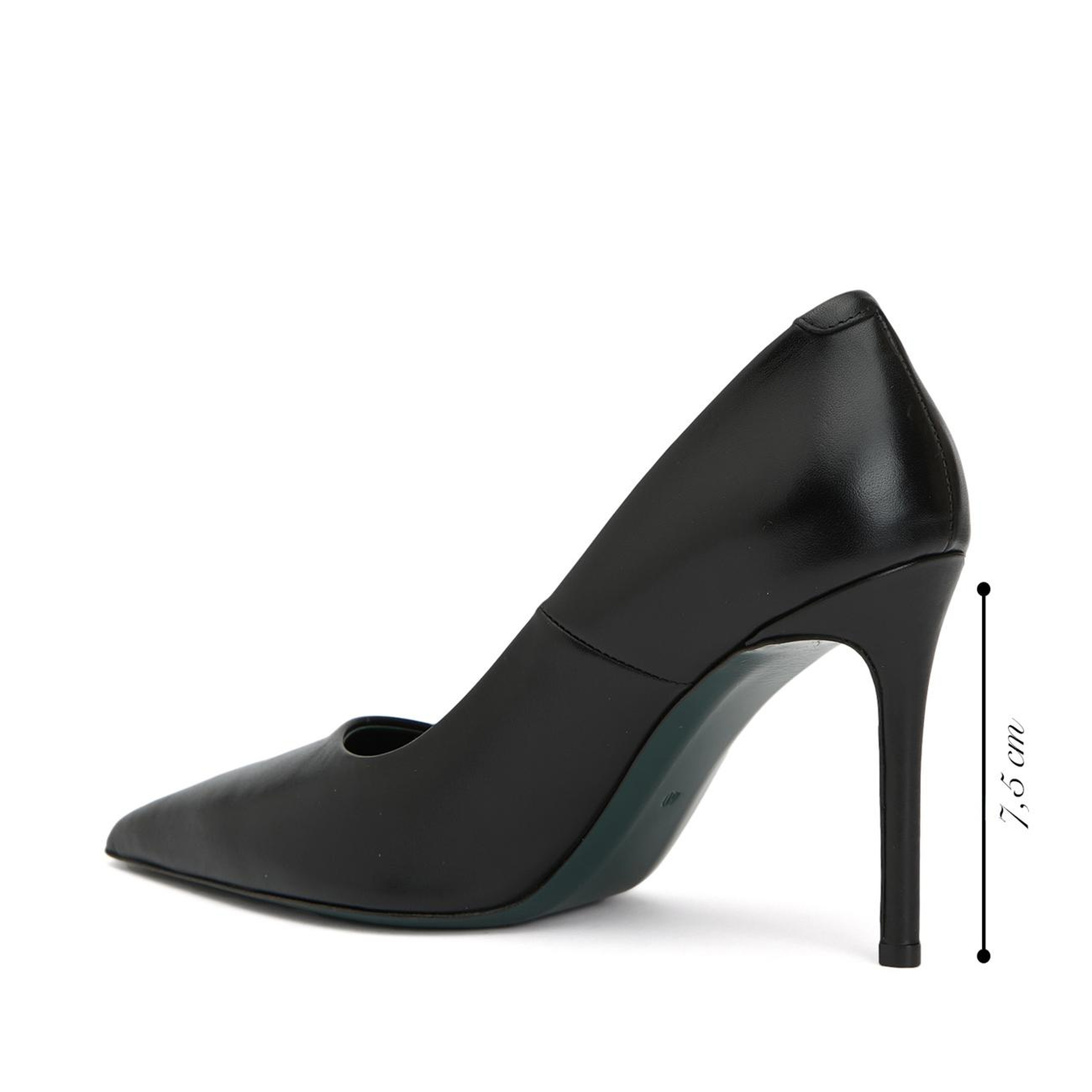 George Hogg Kadın Siyah Deri Stiletto