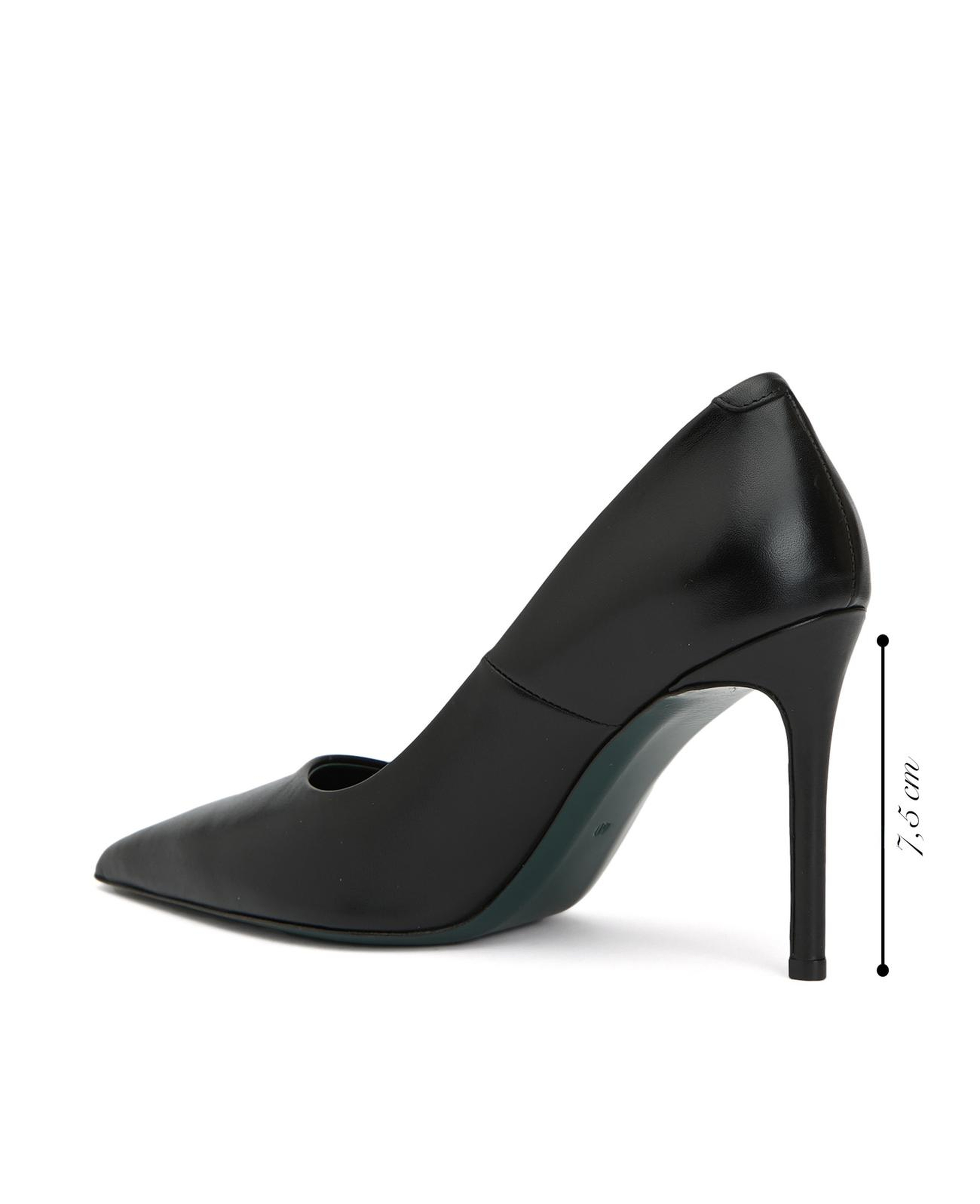 George Hogg Kadın Siyah Deri Stiletto