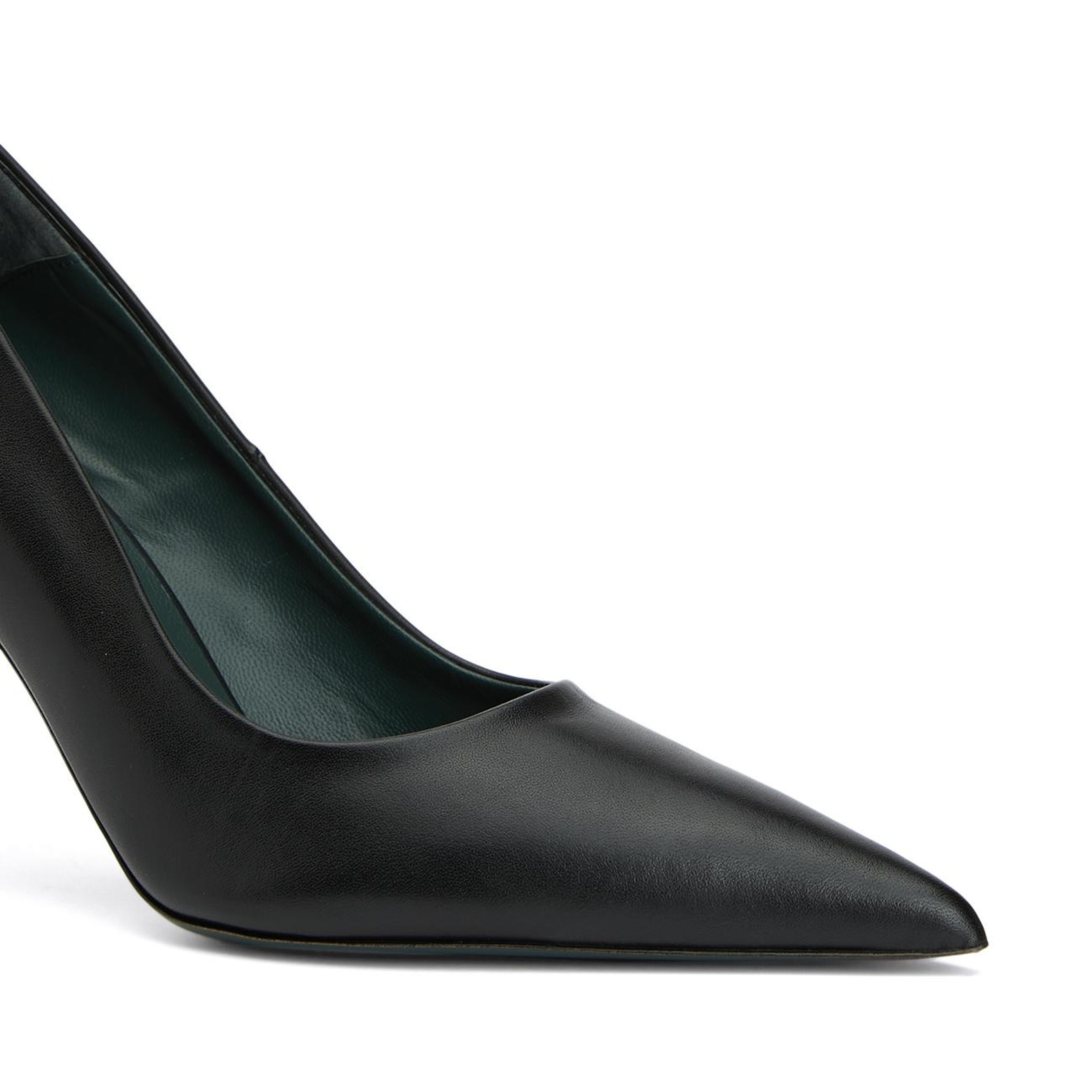George Hogg Kadın Siyah Deri Stiletto