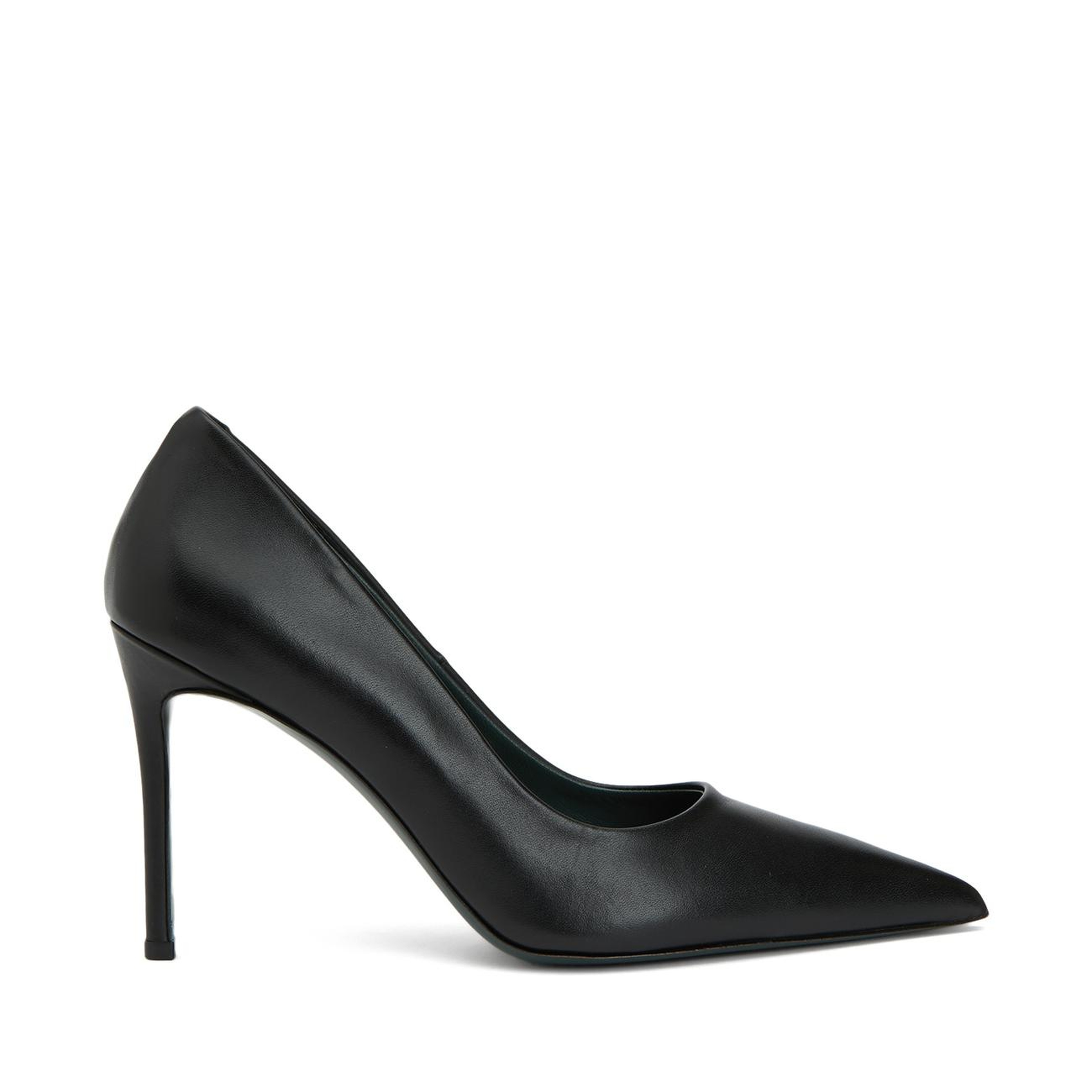 George Hogg Kadın Siyah Deri Stiletto