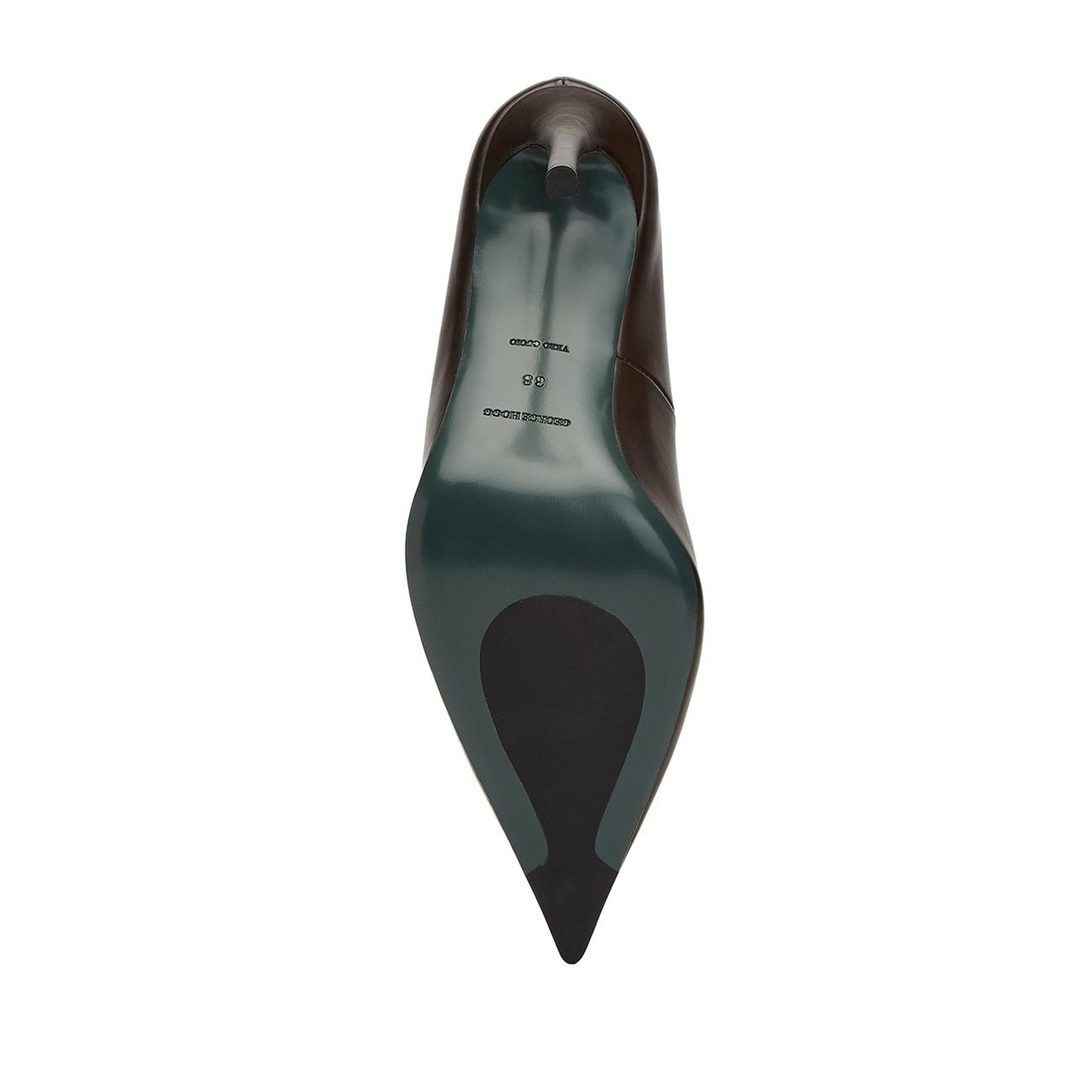 George Hogg Kadın Kahverengi Deri Stiletto