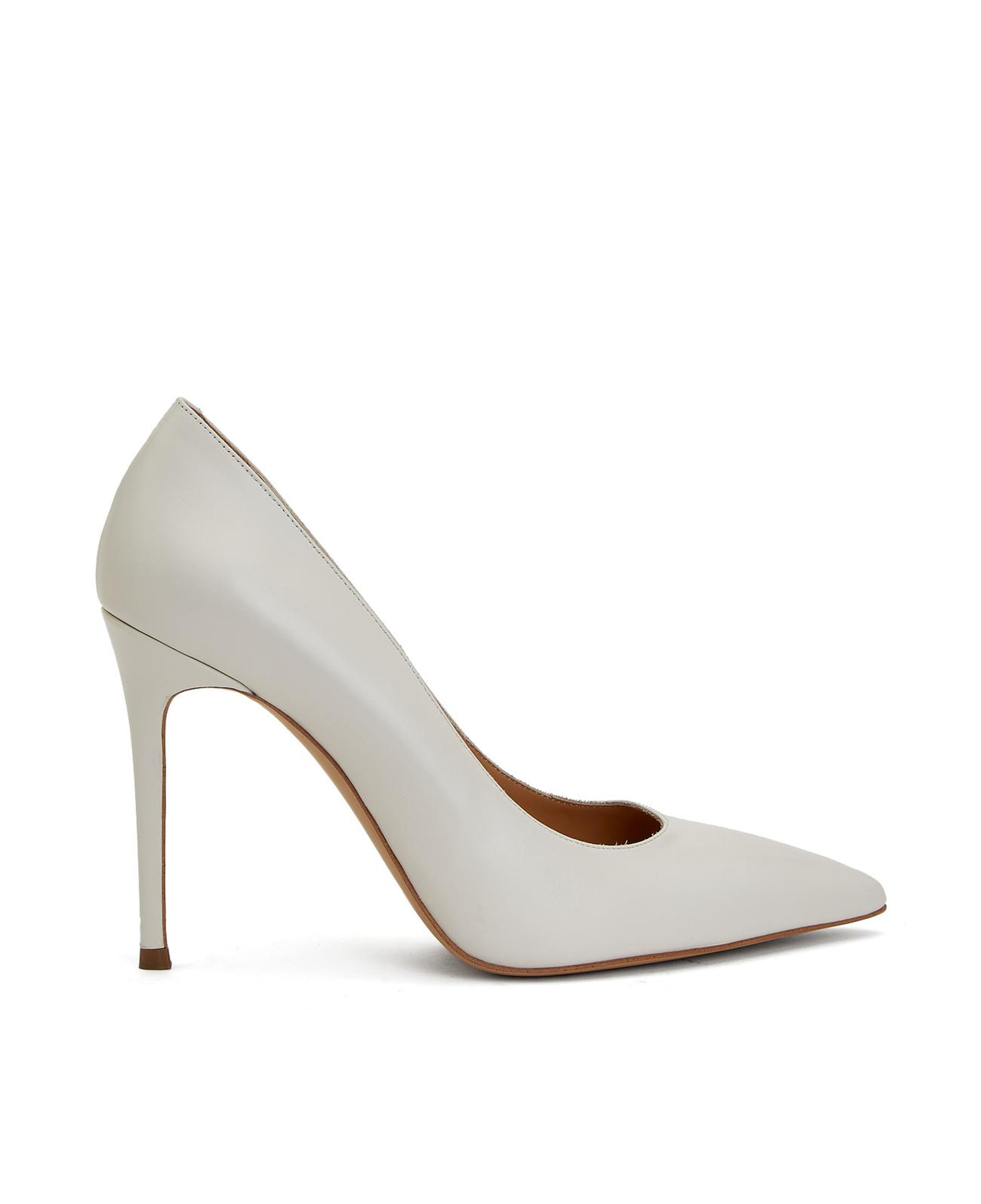 Divarese Kadın Kırık Beyaz Deri Stiletto