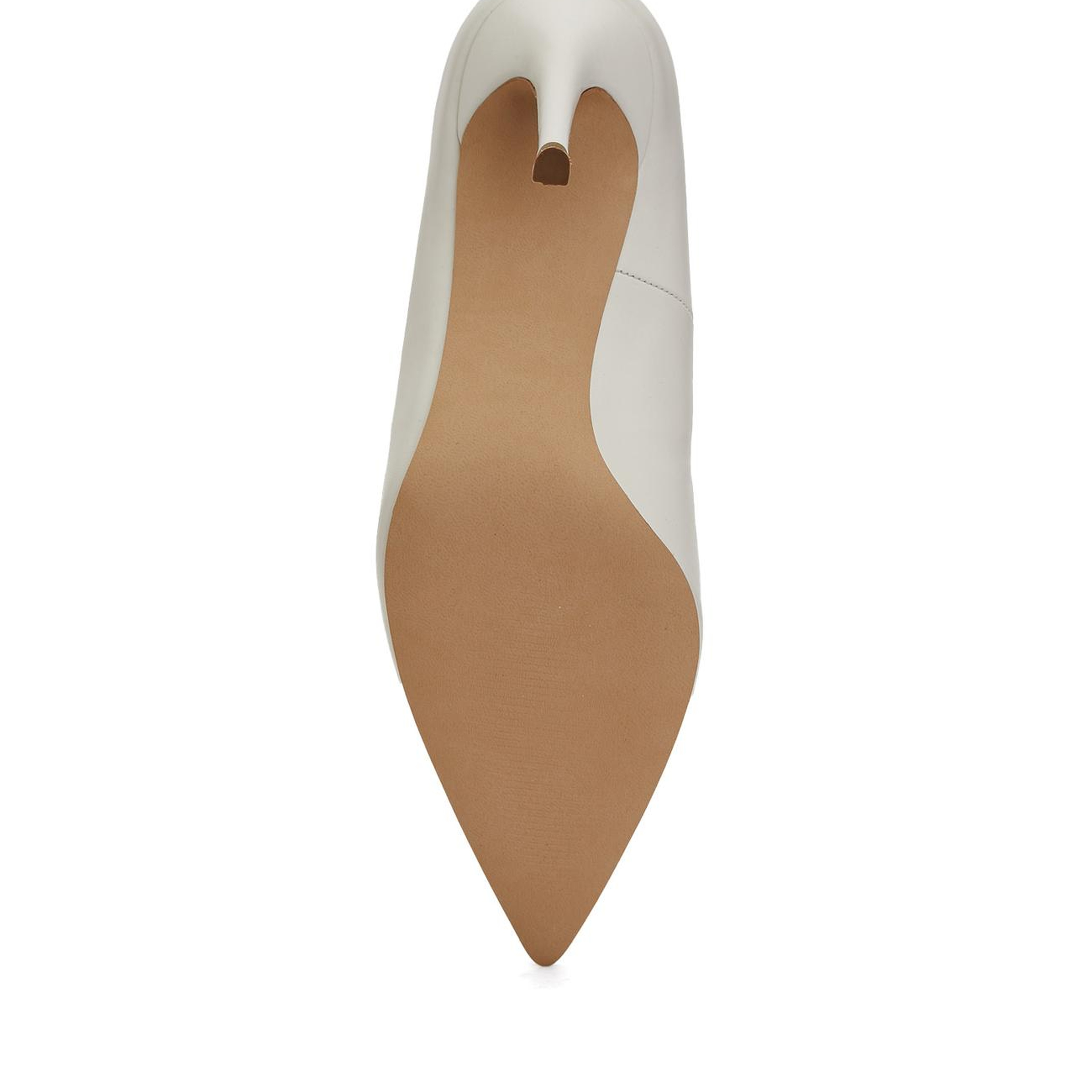 Divarese Kadın Kırık Beyaz Deri Stiletto