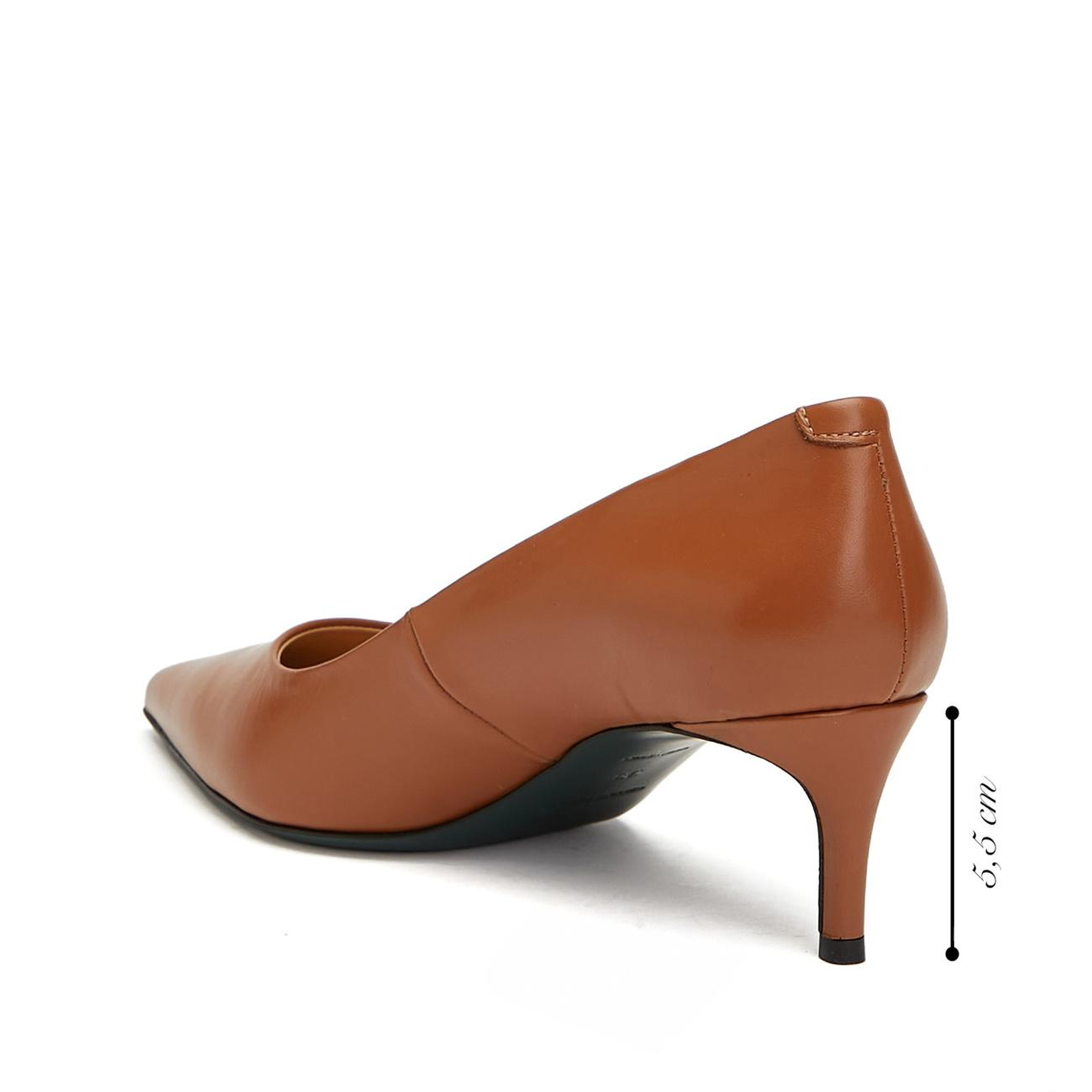 George Hogg Kadın Taba Deri Stiletto