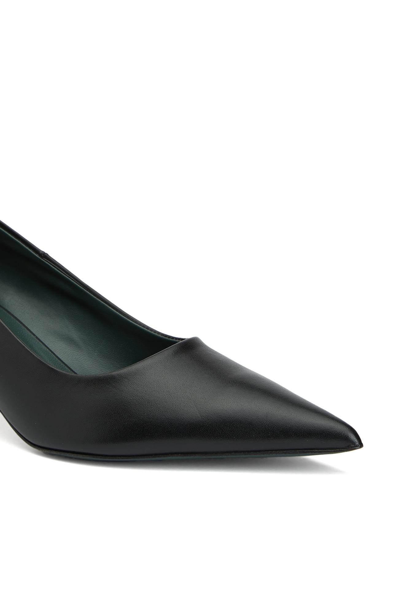 George Hogg Kadın Siyah Deri Stiletto