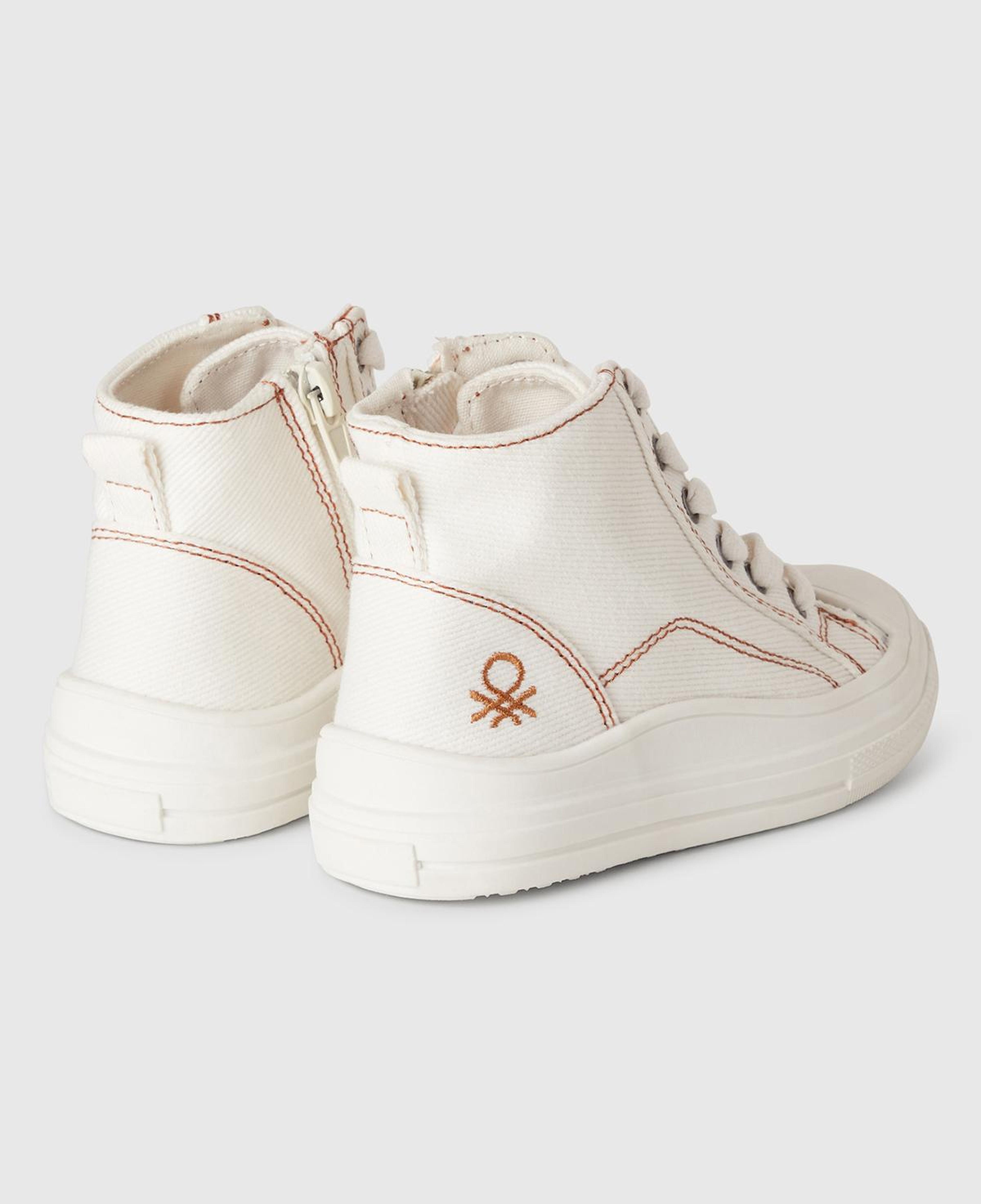 Erkek Çocuk Beyaz Logo Detaylı Sneaker
