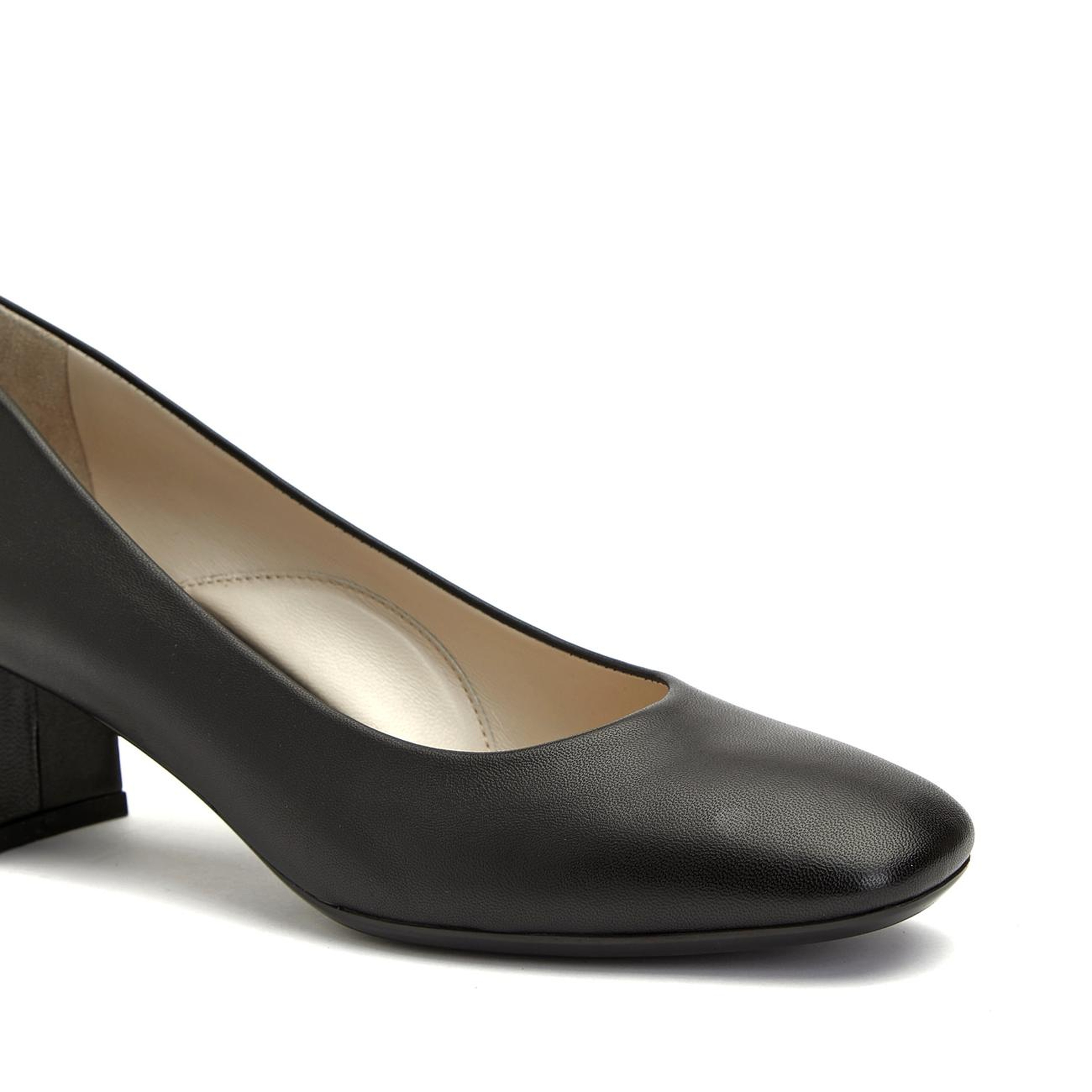 Divarese Kadın Siyah Rahat Deri Stiletto