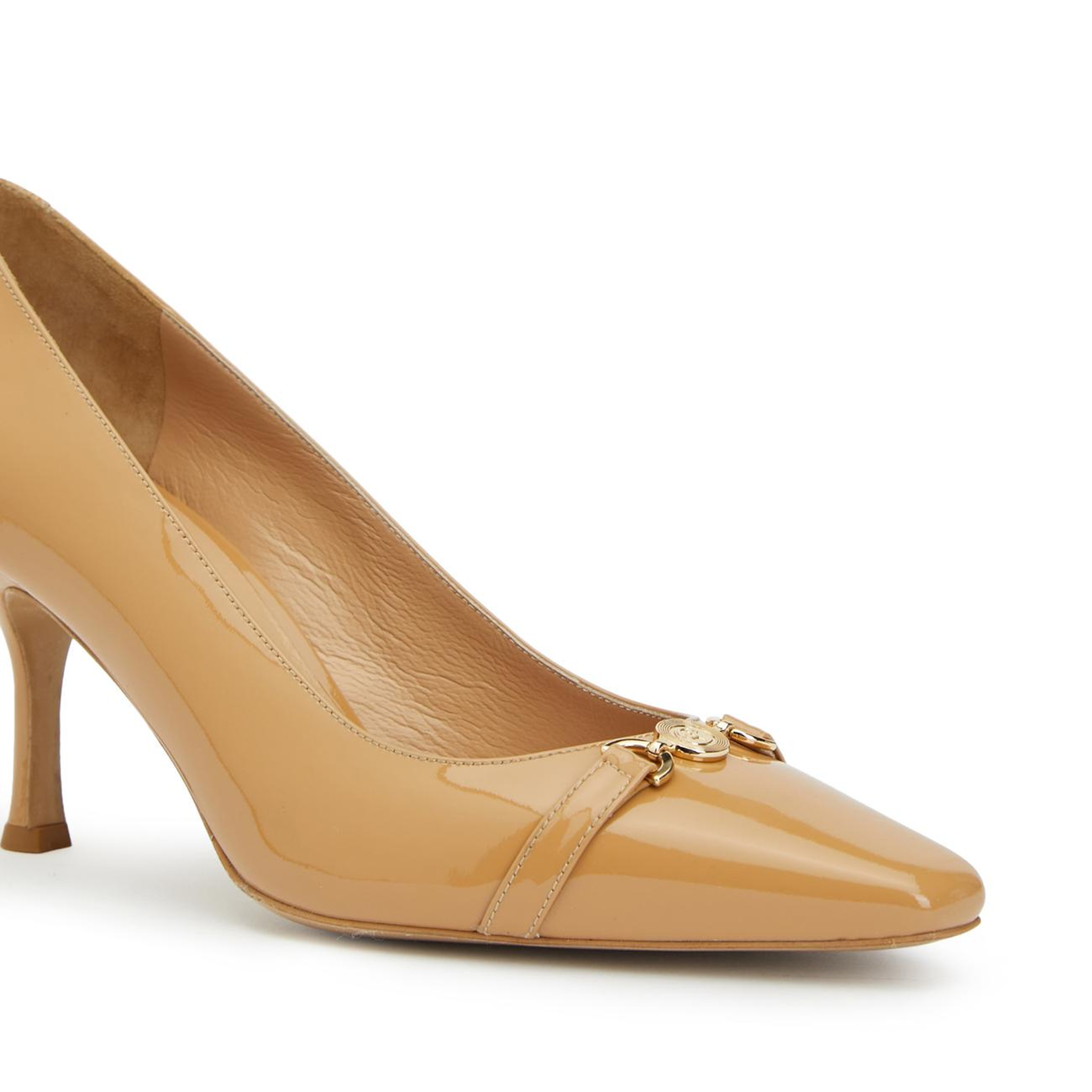George Hogg Kadın Camel Toka Detaylı Deri Stiletto