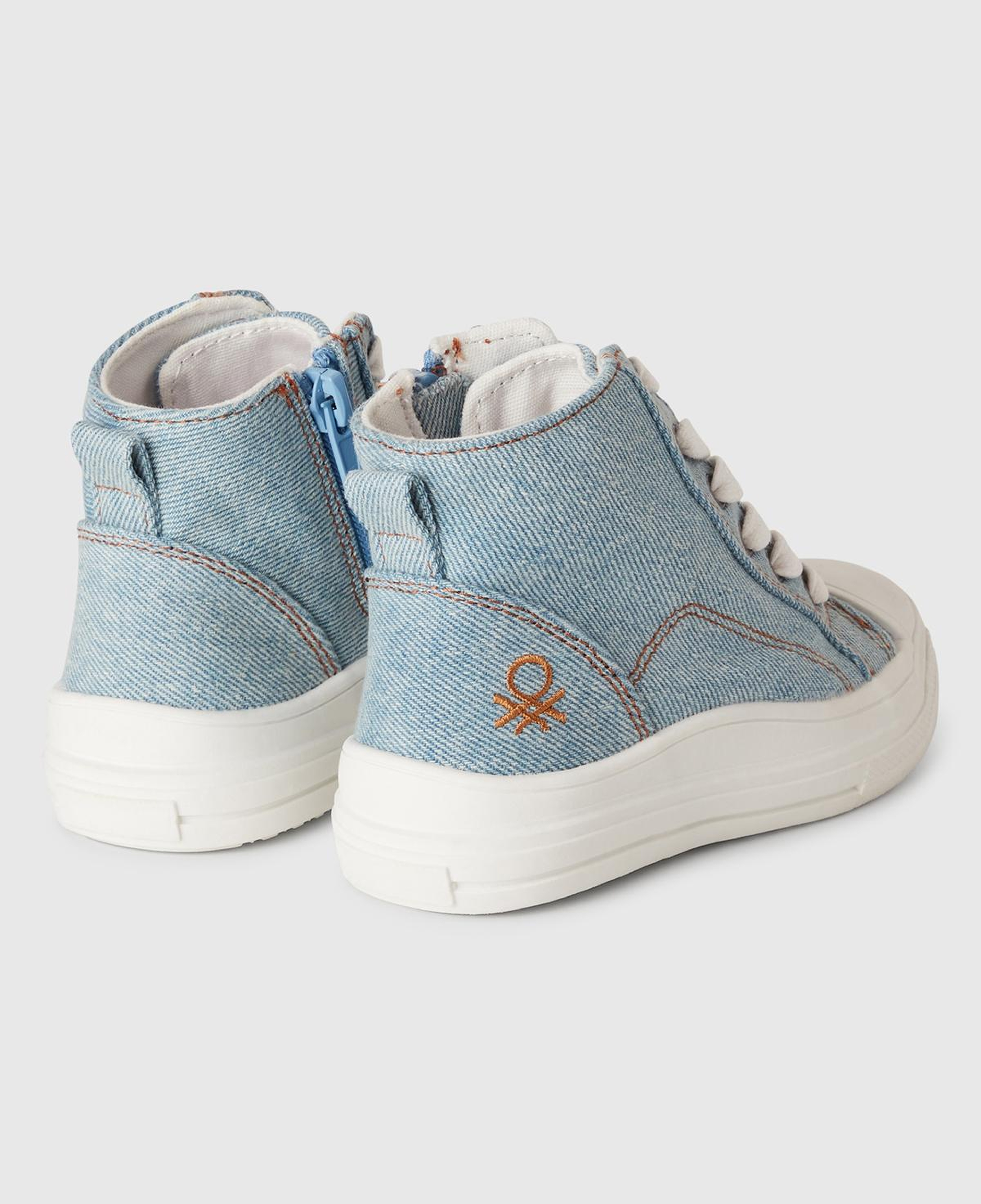 Erkek Çocuk Denim Logo Detaylı Sneaker