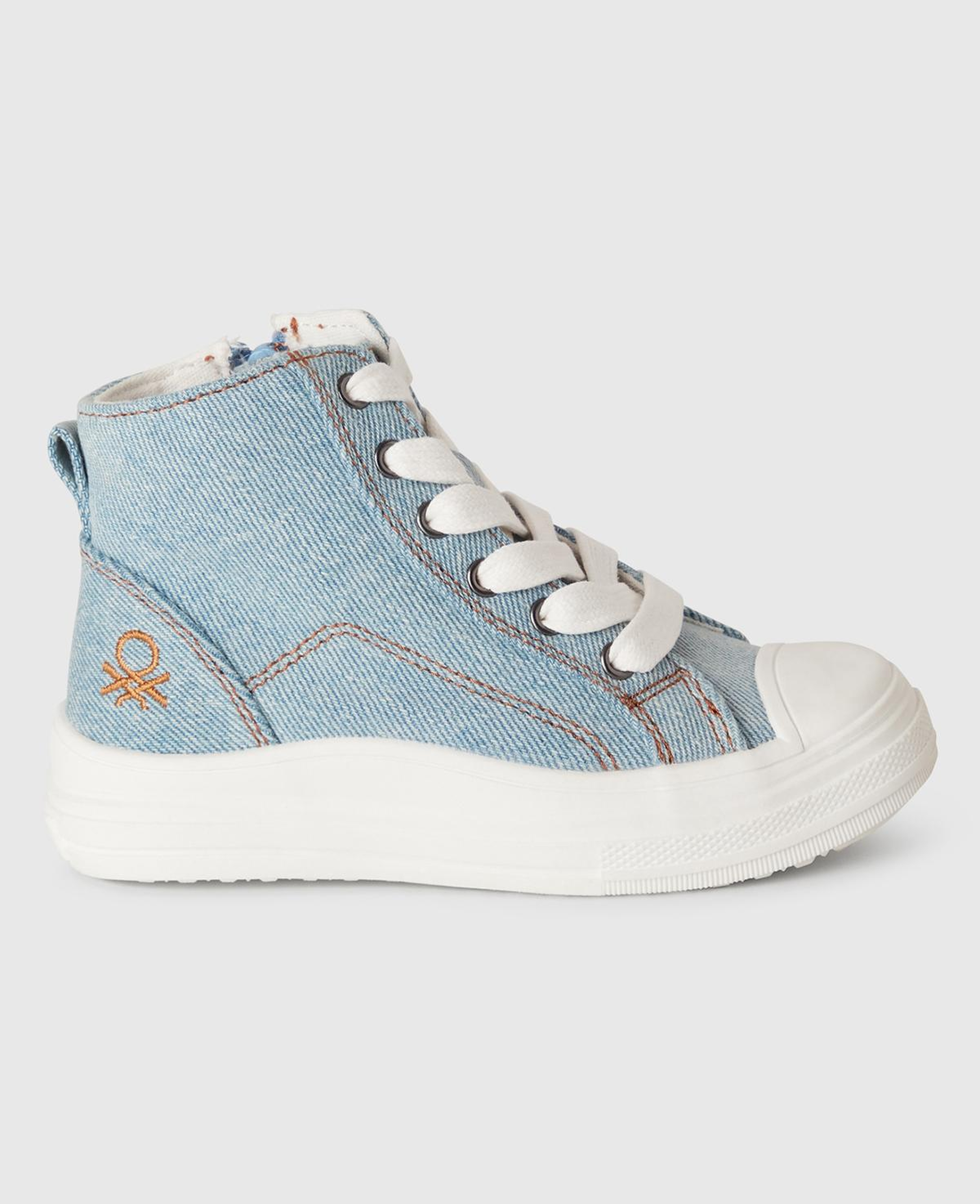 Erkek Çocuk Denim Logo Detaylı Sneaker