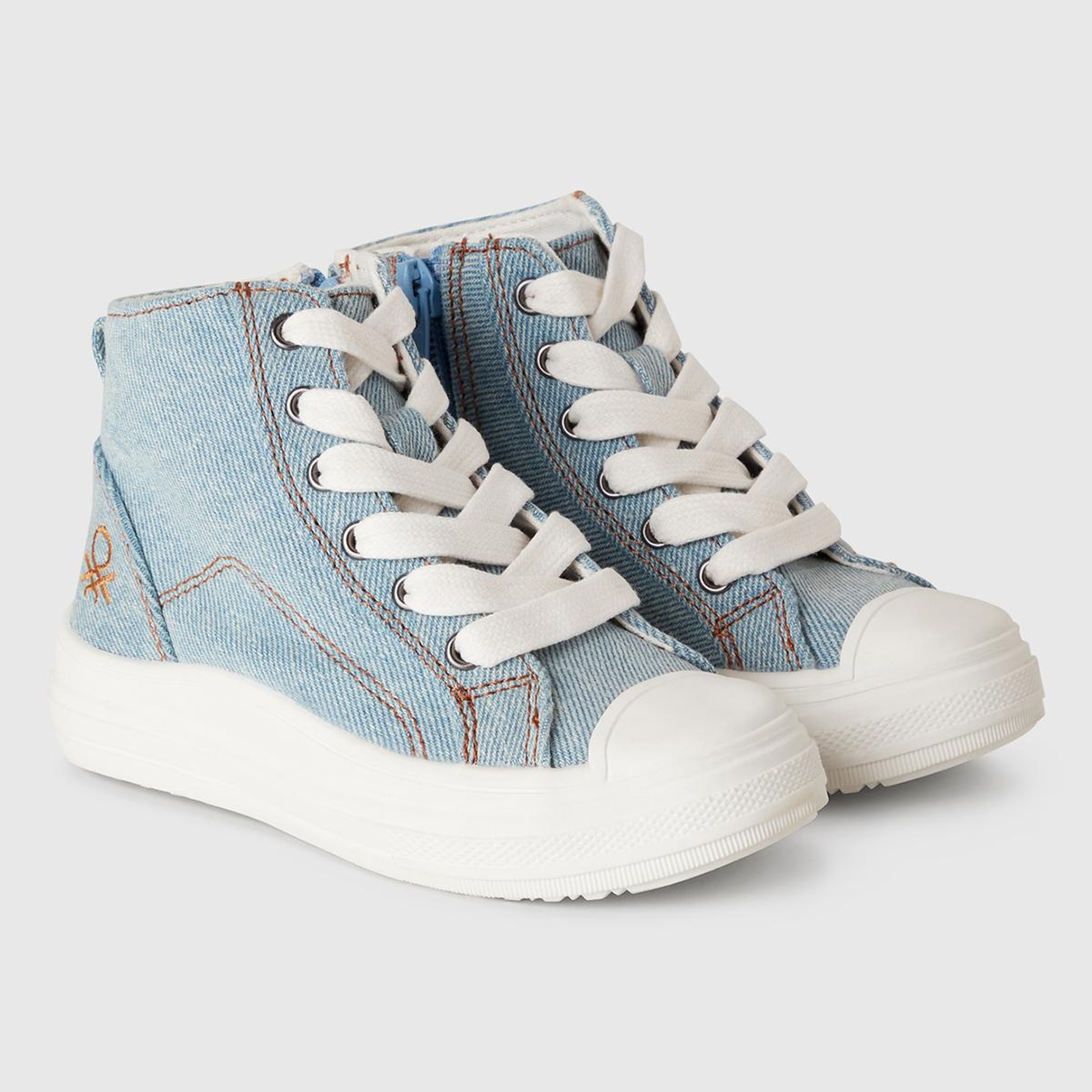 Erkek Çocuk Denim Logo Detaylı Sneaker