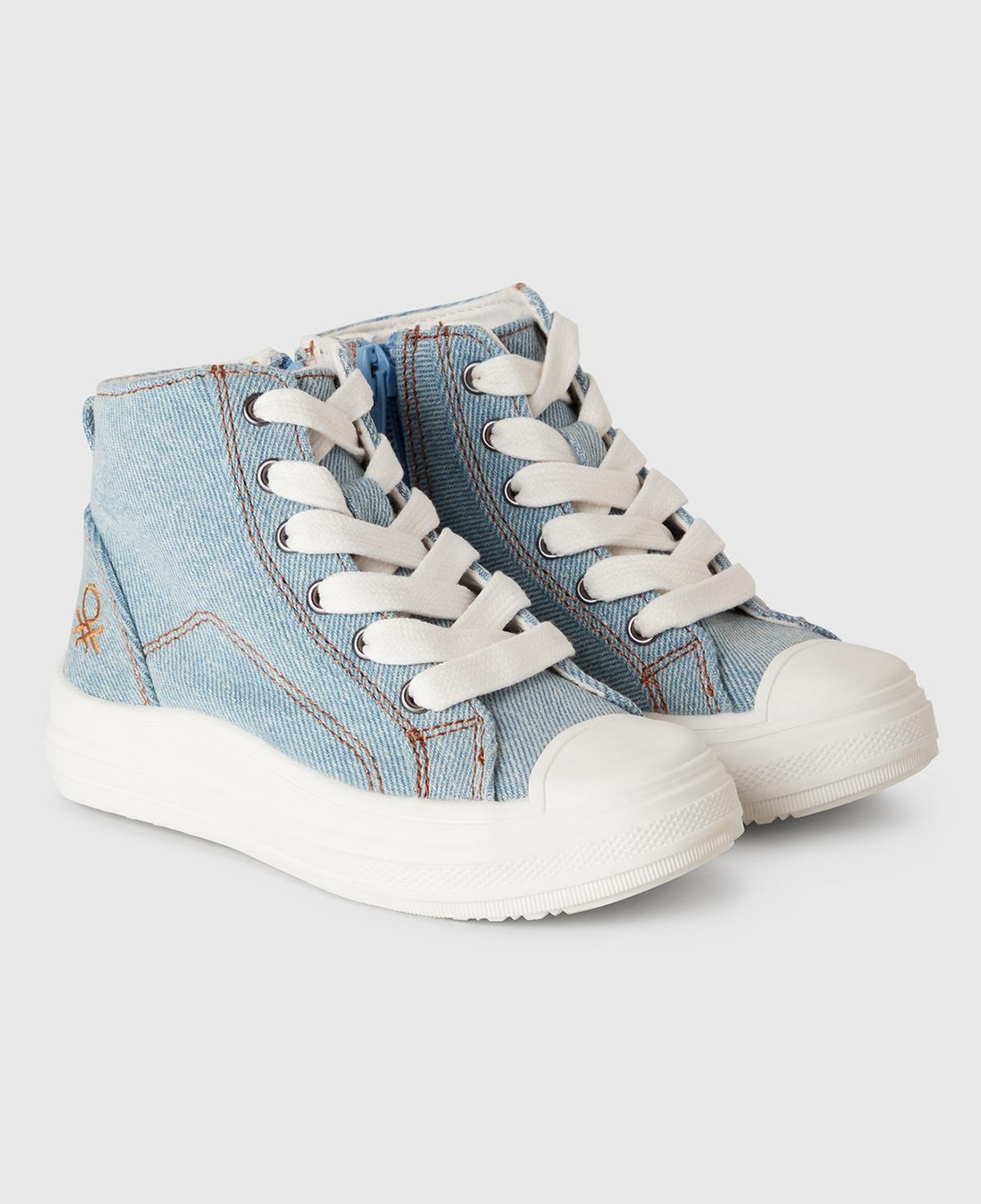 Erkek Çocuk Denim Logo Detaylı Sneaker