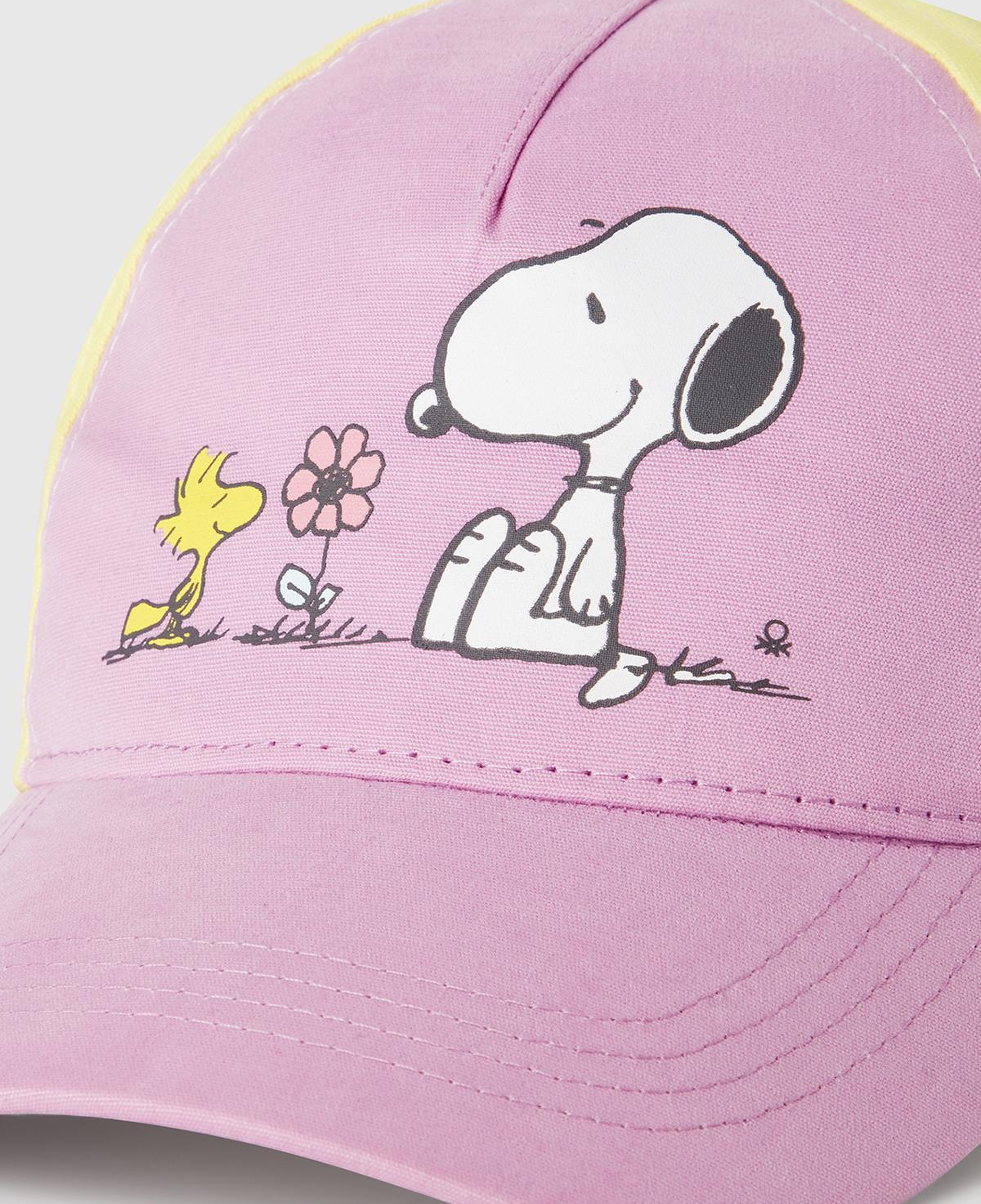 Erkek Çocuk Lila Peanuts Baskılı Renk Bloklu Kep Şapka