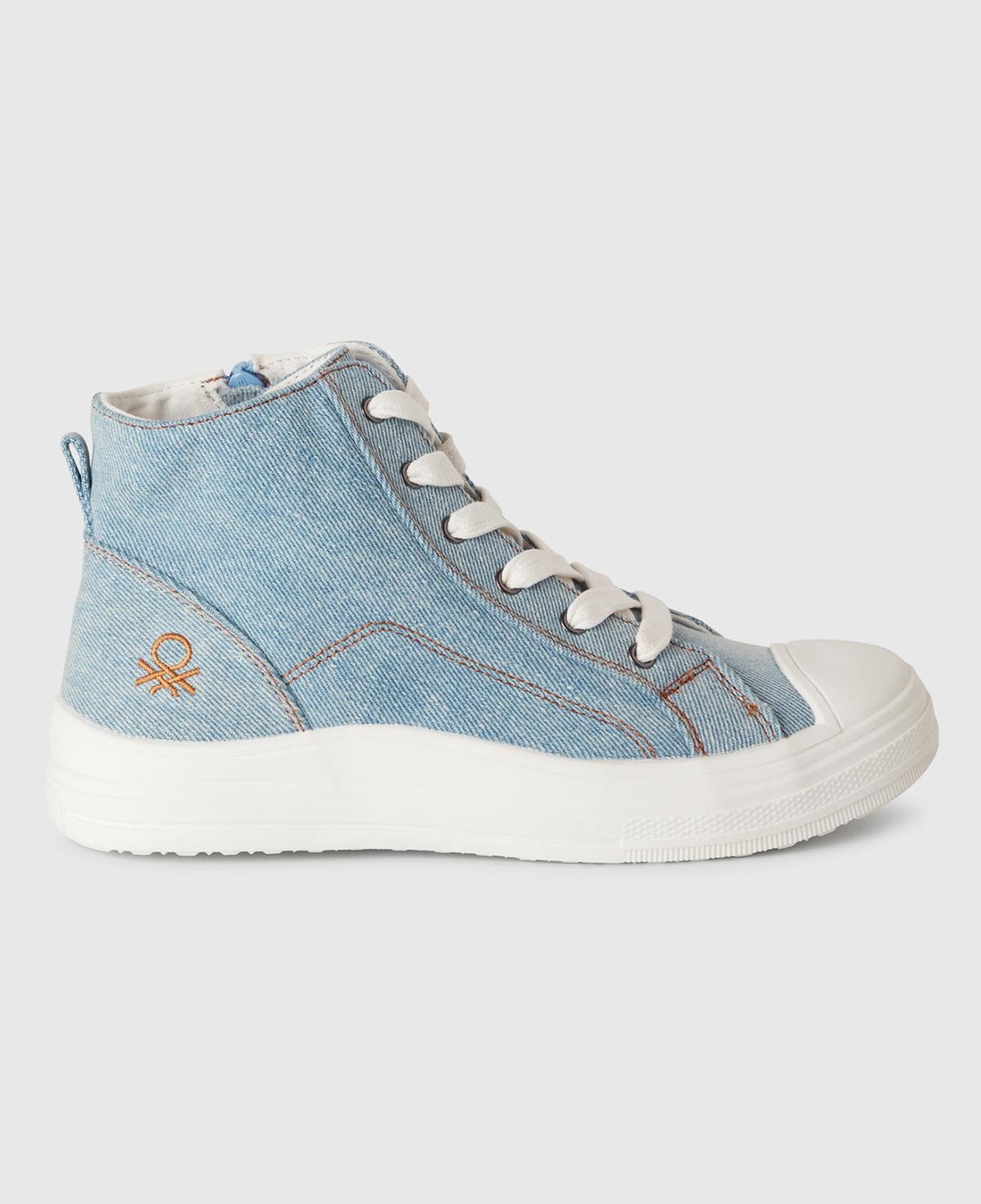 Erkek Çocuk Denim Logo Detaylı Sneaker