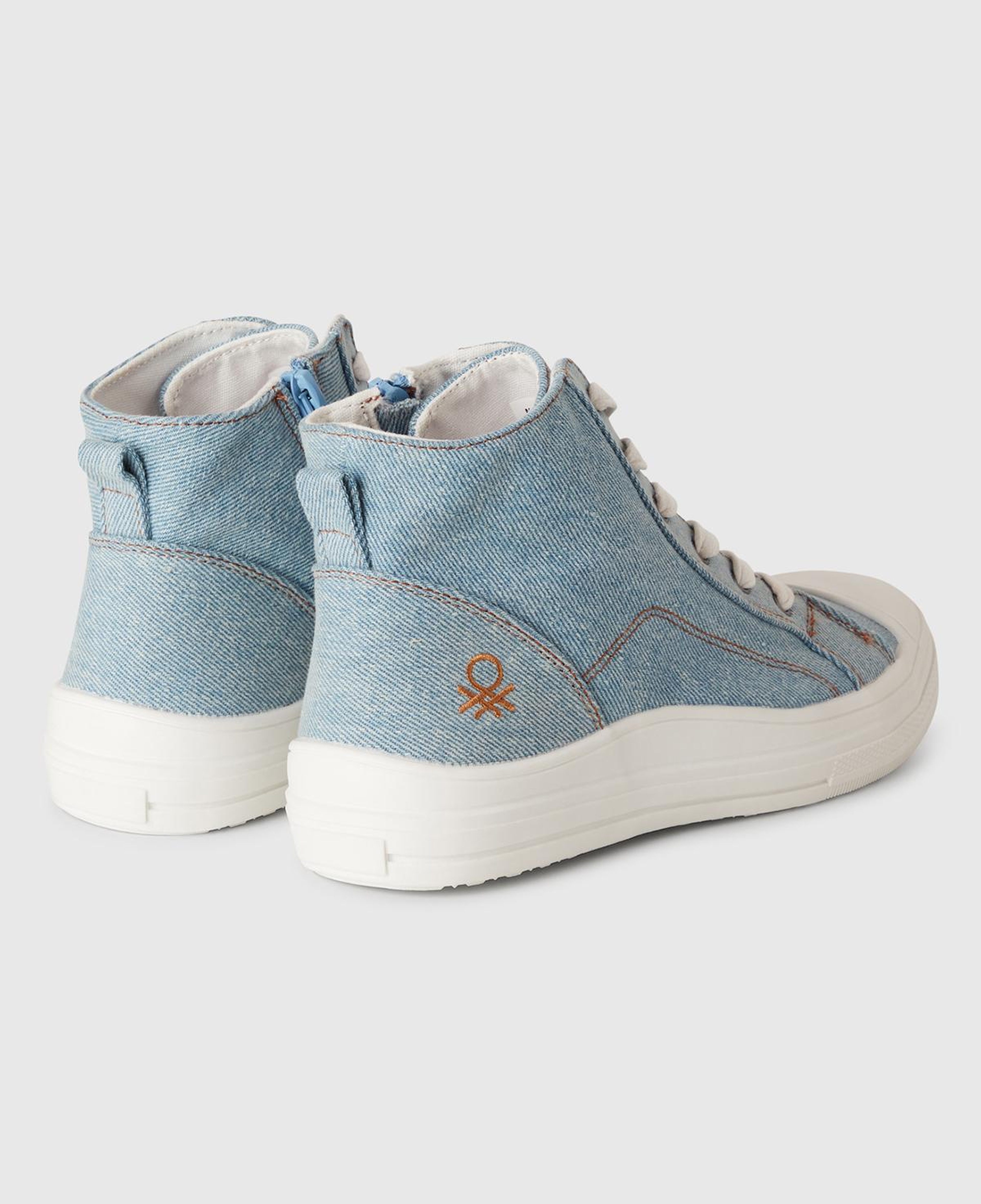 Erkek Çocuk Denim Logo Detaylı Sneaker